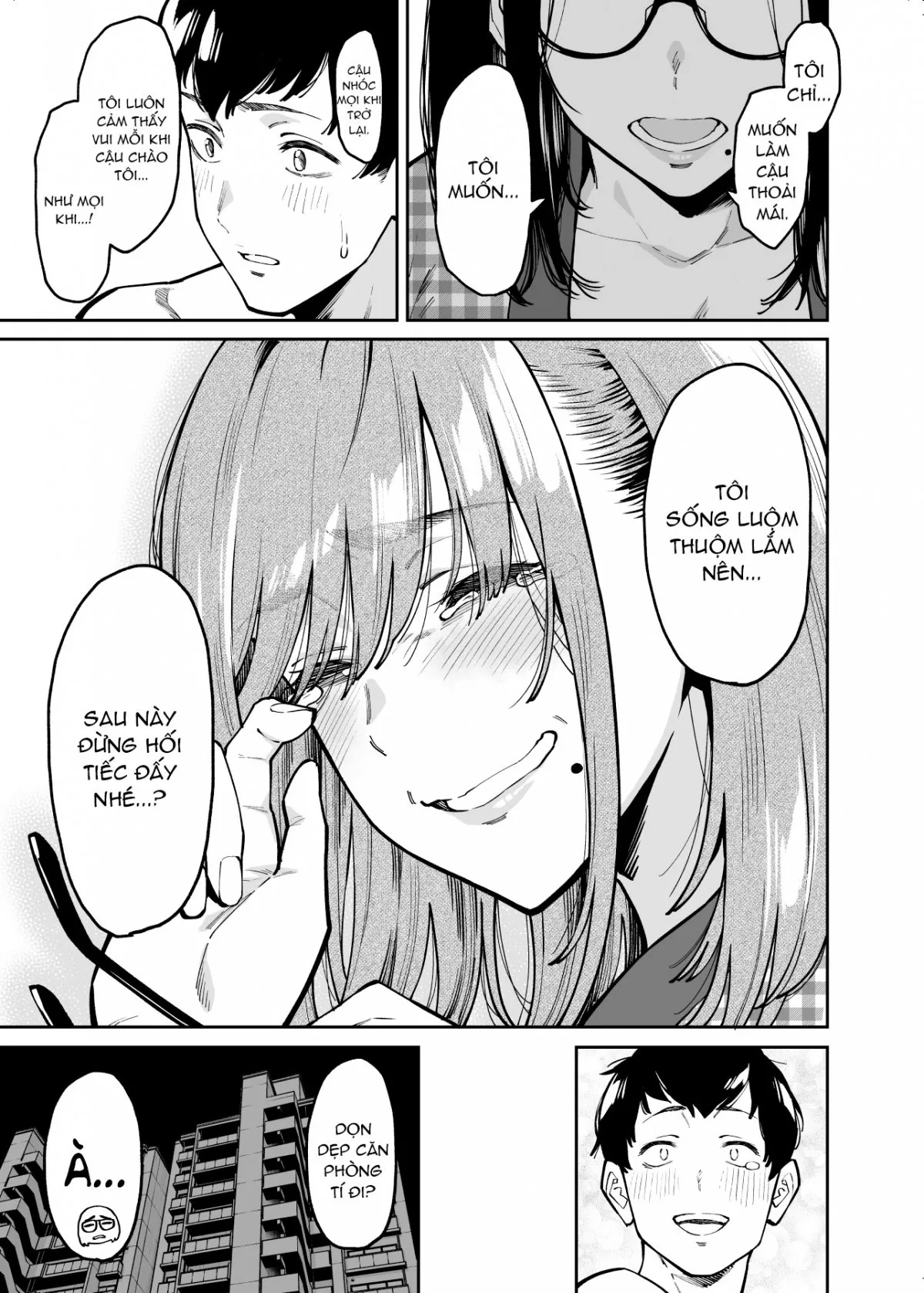 HentaiVN.net - Ảnh 54 - An ủi bởi cô hàng xóm nhếch nhác [Otonari no Darashina Onee-san ni Nagusamerareru Hanashi] - Tranh thủ