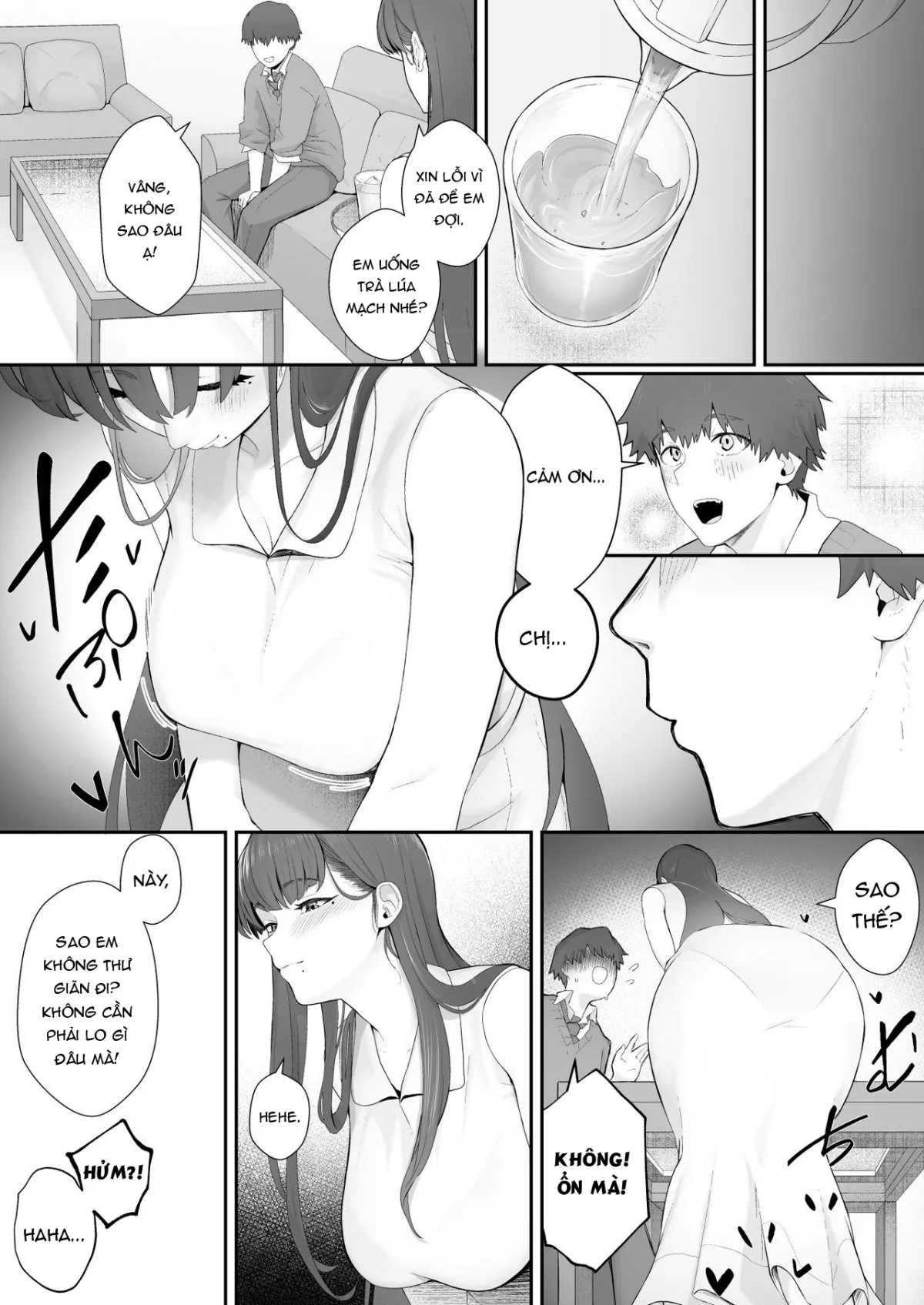 HentaiVN.net - Ảnh 6 - Kanojo no Onee-san ni Otosareru [I Was Seduced by My Girlfriend’s Sister] - Oneshot