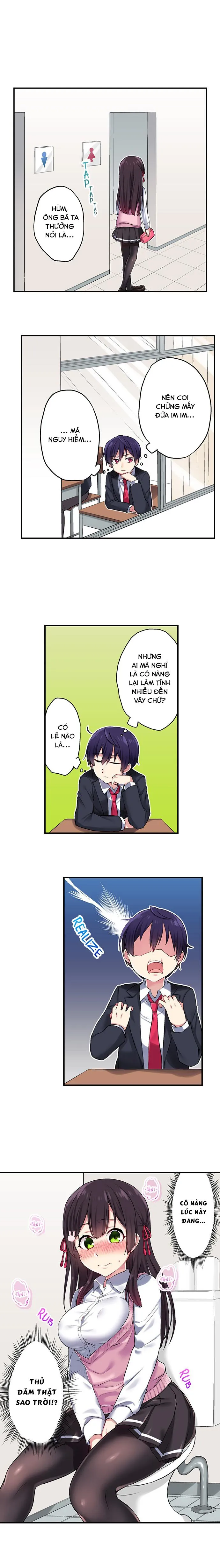 HentaiVN.net - Ảnh 9 - Tôi Có Thể Thấy Số Lần Mà Họ Đã Lên Đỉnh! [Committee Chairman, Didn't You Just Masturbate In the Bathroom? I Can See the Number of Times People Orgasm] - Chap 1: Nữ Thần Ishtar Và Năng Lực Mới!