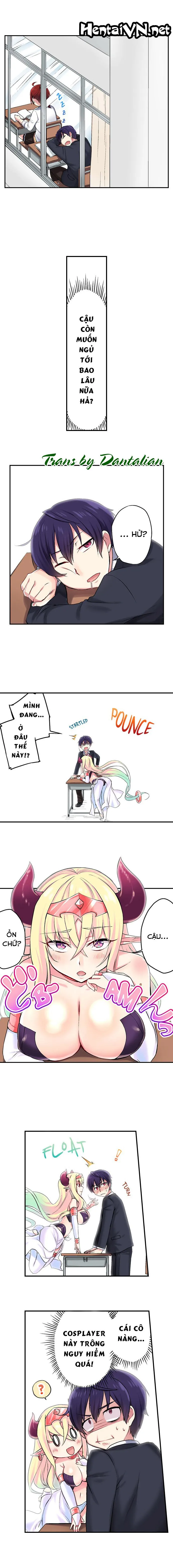 HentaiVN.net - Ảnh 3 - Tôi Có Thể Thấy Số Lần Mà Họ Đã Lên Đỉnh! [Committee Chairman, Didn't You Just Masturbate In the Bathroom? I Can See the Number of Times People Orgasm] - Chap 1: Nữ Thần Ishtar Và Năng Lực Mới!
