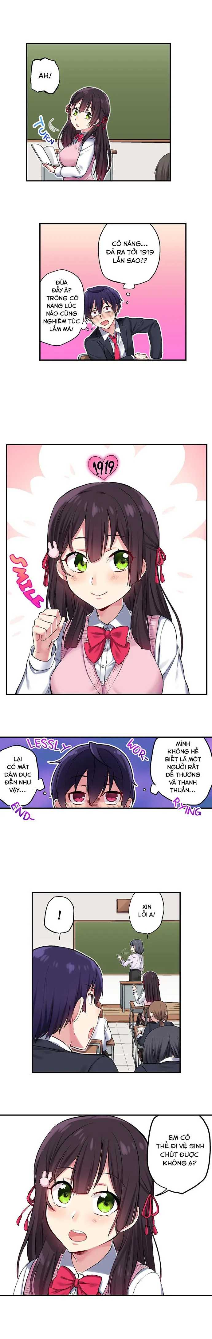 HentaiVN.net - Ảnh 8 - Tôi Có Thể Thấy Số Lần Mà Họ Đã Lên Đỉnh! [Committee Chairman, Didn't You Just Masturbate In the Bathroom? I Can See the Number of Times People Orgasm] - Chap 1: Nữ Thần Ishtar Và Năng Lực Mới!