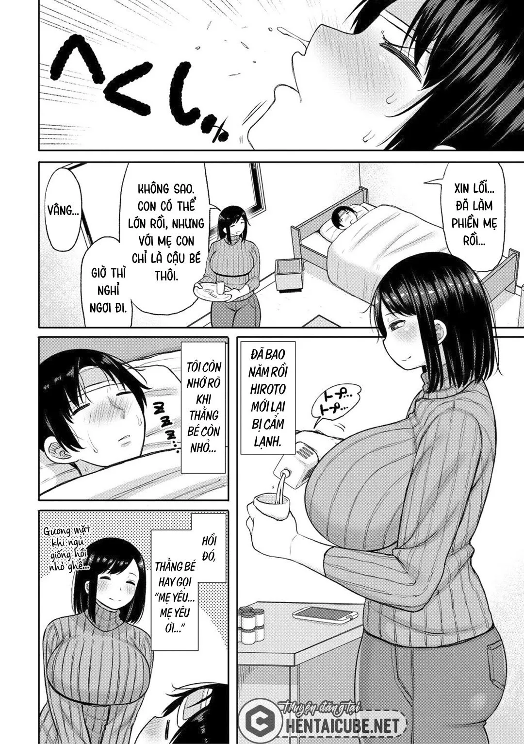 HentaiVN.net - Ảnh 5 - Haramitagari na Hahaoya ~Okaa-san to Ippai Kozukuri Shiyou ne~ - Chap 1 - Tôi yêu con trai mình (1)