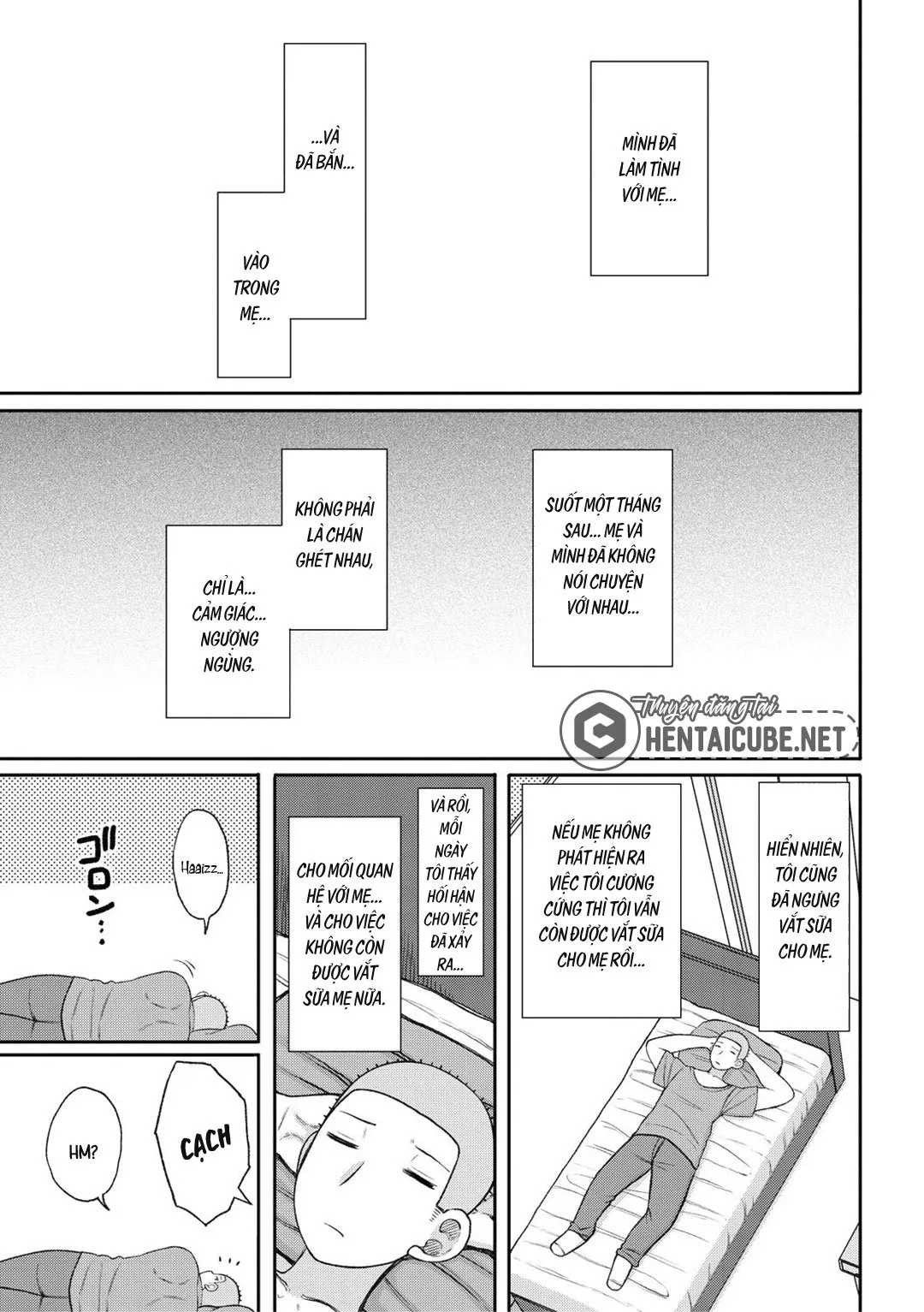 HentaiVN.net - Ảnh 20 - Haramitagari na Hahaoya ~Okaa-san to Ippai Kozukuri Shiyou ne~ - Chap 3 - Vắt sữa mẹ (1)