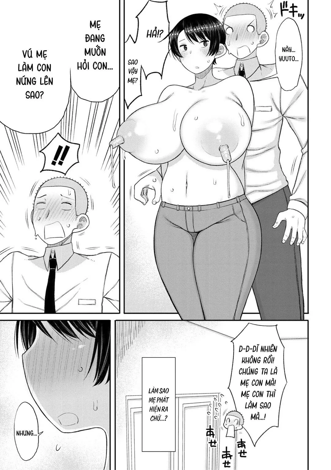HentaiVN.net - Ảnh 6 - Haramitagari na Hahaoya ~Okaa-san to Ippai Kozukuri Shiyou ne~ - Chap 3 - Vắt sữa mẹ (1)