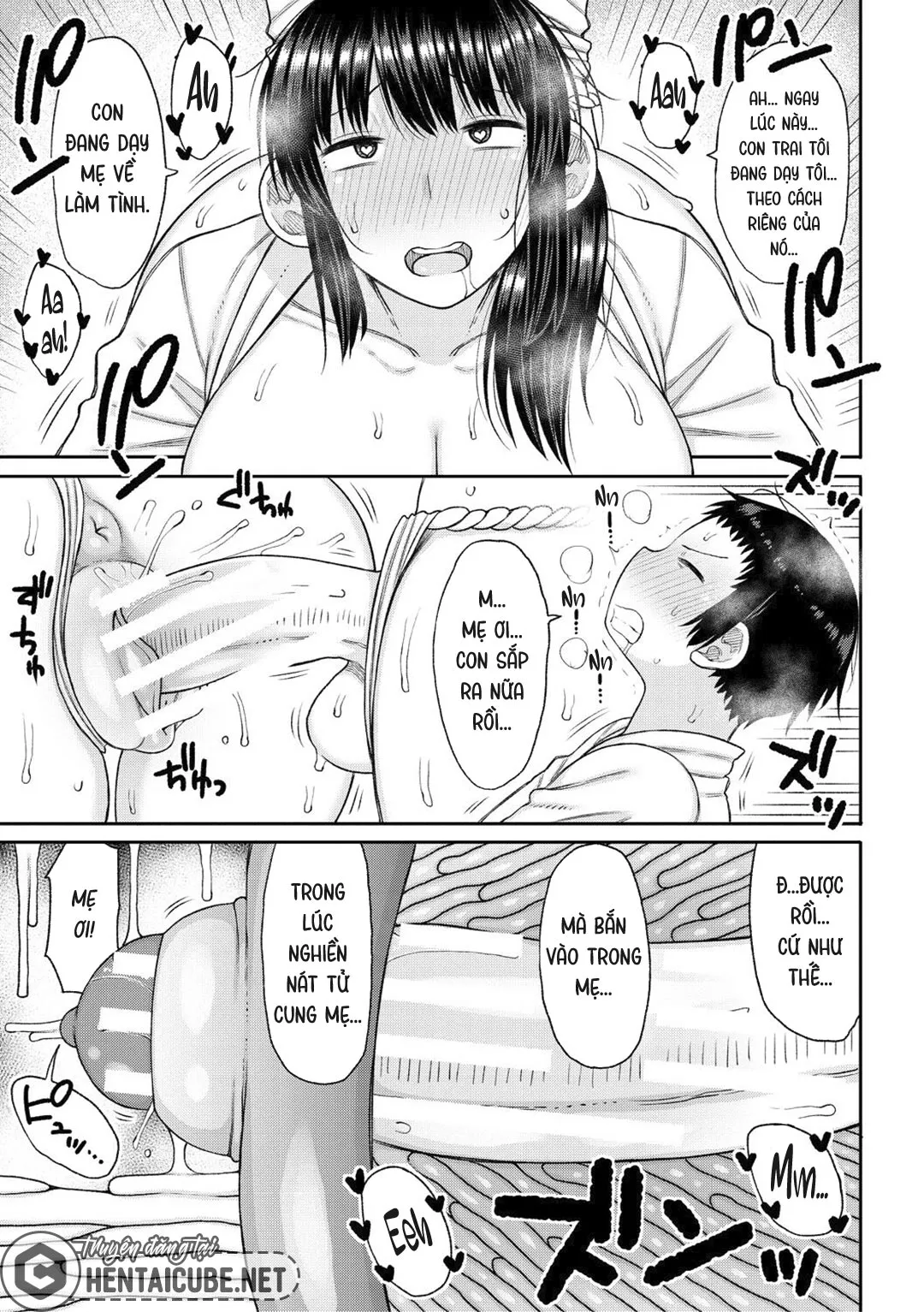 HentaiVN.net - Ảnh 32 - Haramitagari na Hahaoya ~Okaa-san to Ippai Kozukuri Shiyou ne~ - Chap 5 - Nghi thức trưởng thành