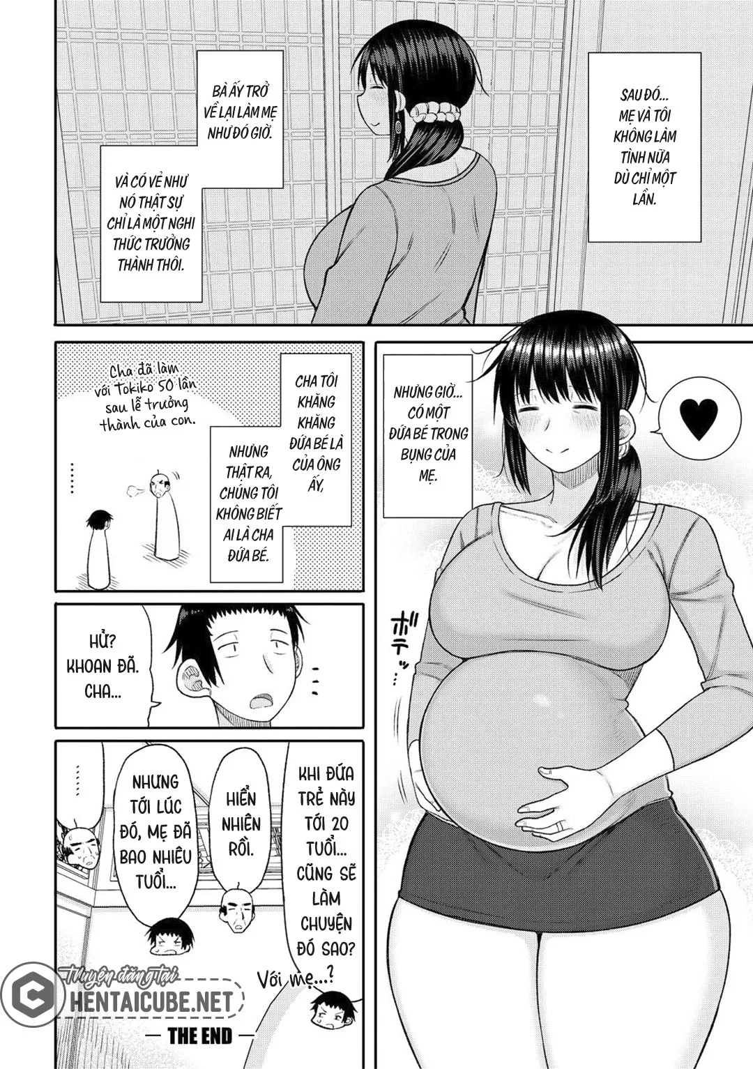 HentaiVN.net - Ảnh 35 - Haramitagari na Hahaoya ~Okaa-san to Ippai Kozukuri Shiyou ne~ - Chap 5 - Nghi thức trưởng thành