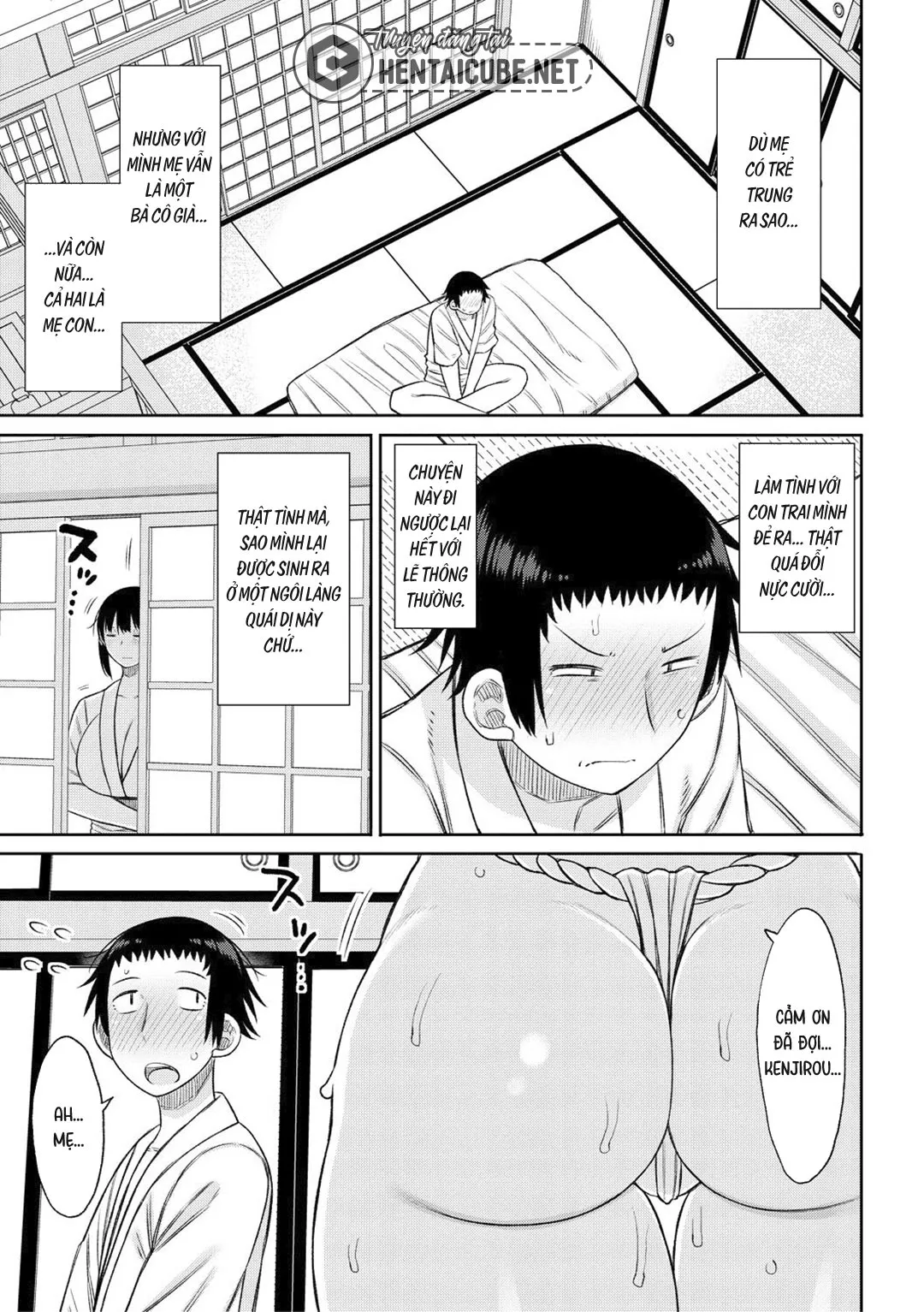 HentaiVN.net - Ảnh 6 - Haramitagari na Hahaoya ~Okaa-san to Ippai Kozukuri Shiyou ne~ - Chap 5 - Nghi thức trưởng thành