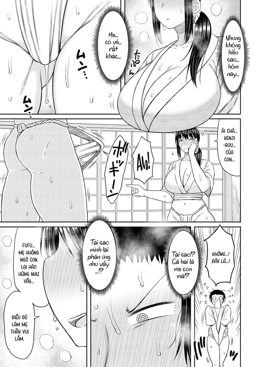 HentaiVN.net - Ảnh 8 - Haramitagari na Hahaoya ~Okaa-san to Ippai Kozukuri Shiyou ne~ - Chap 5 - Nghi thức trưởng thành