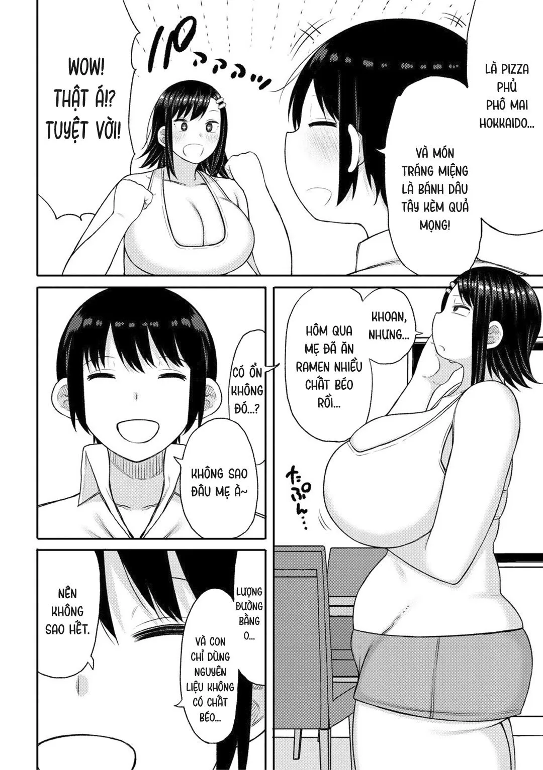HentaiVN.net - Ảnh 5 - Haramitagari na Hahaoya ~Okaa-san to Ippai Kozukuri Shiyou ne~ - Chap 7 - Mẹ không mập