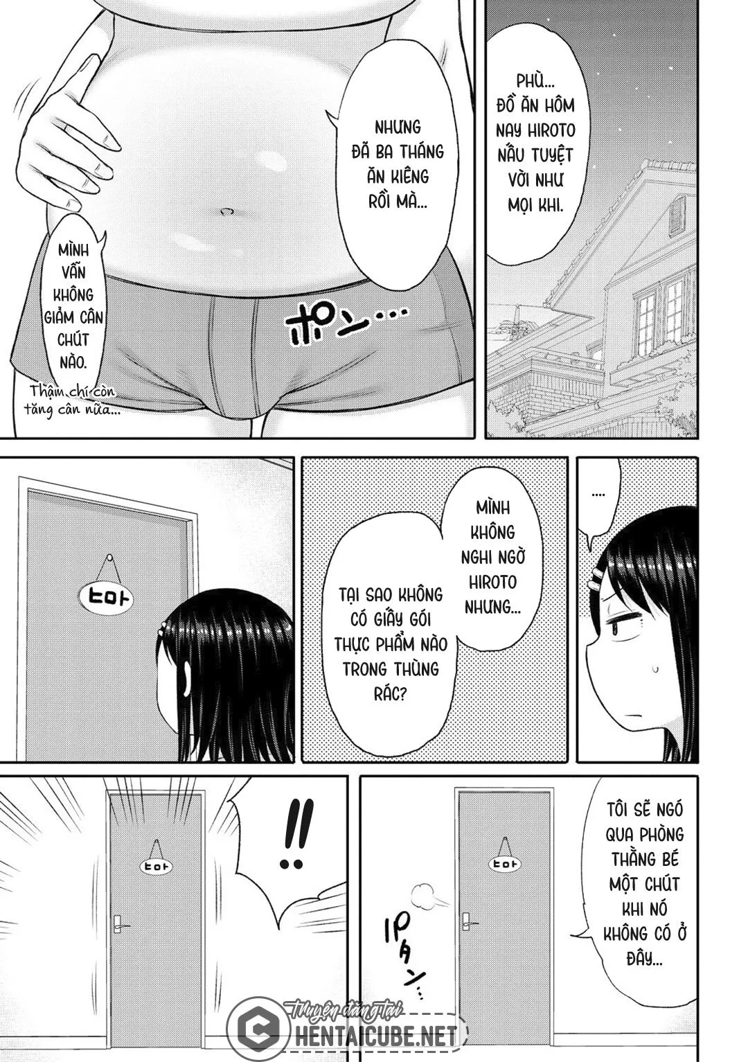 HentaiVN.net - Ảnh 6 - Haramitagari na Hahaoya ~Okaa-san to Ippai Kozukuri Shiyou ne~ - Chap 7 - Mẹ không mập