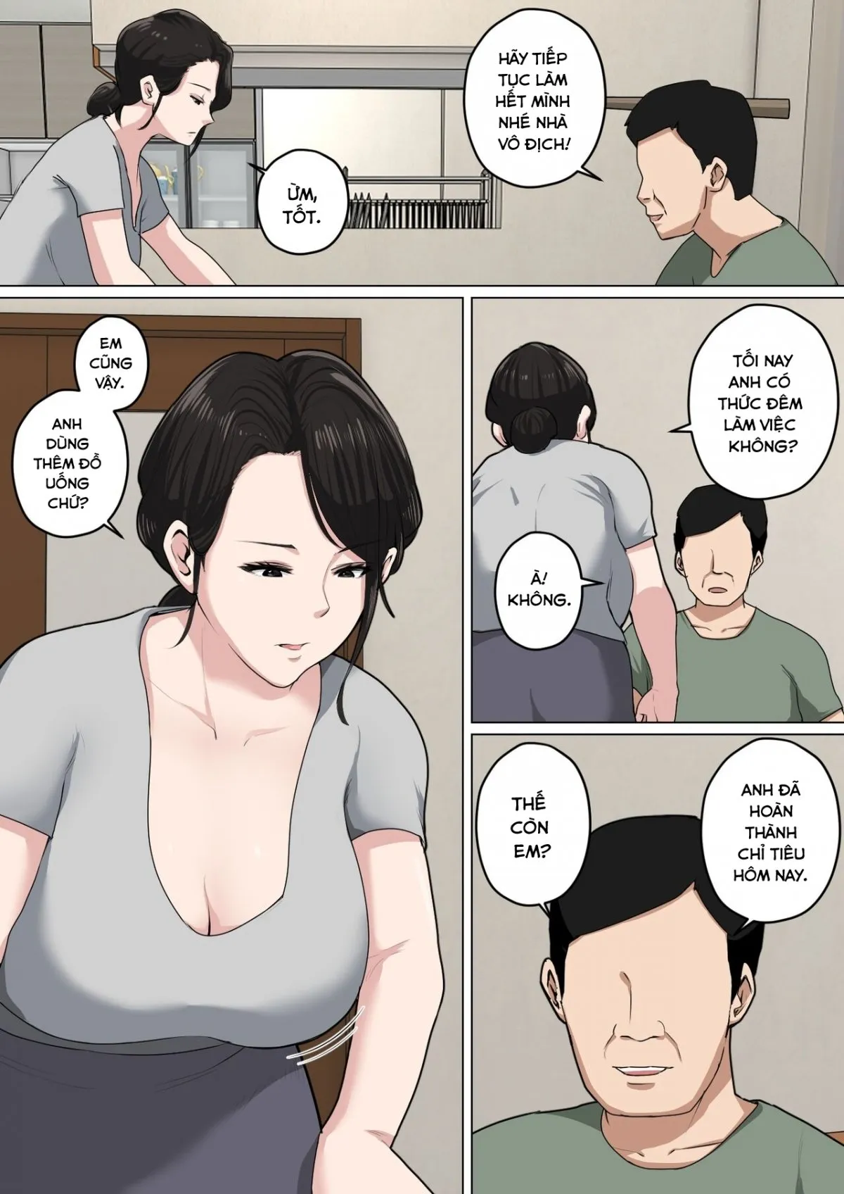 HentaiVN.net - Ảnh 11 - Điều Trị Tình Dục Của Mẹ Tôi (Phần 3) [Mainichi Okaa-san de Seiyoku Shori! 3; 毎日お母さんで性欲処理！3; Mom Gets Me Off Every Day! 3] - Chap 1