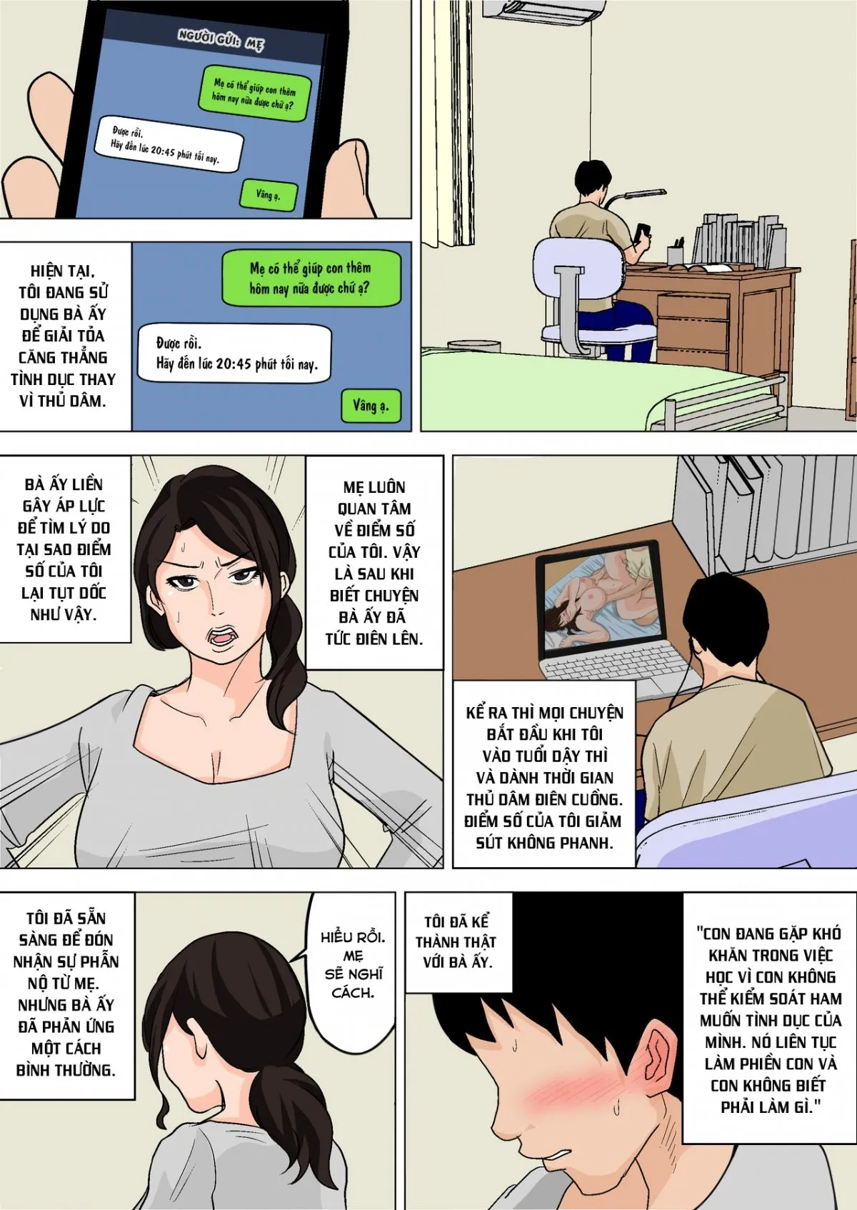 HentaiVN.net - Ảnh 4 - Điều Trị Tình Dục Của Mẹ Tôi (Phần 3) [Mainichi Okaa-san de Seiyoku Shori! 3; 毎日お母さんで性欲処理！3; Mom Gets Me Off Every Day! 3] - Phần 1 - Chap 1 (END)