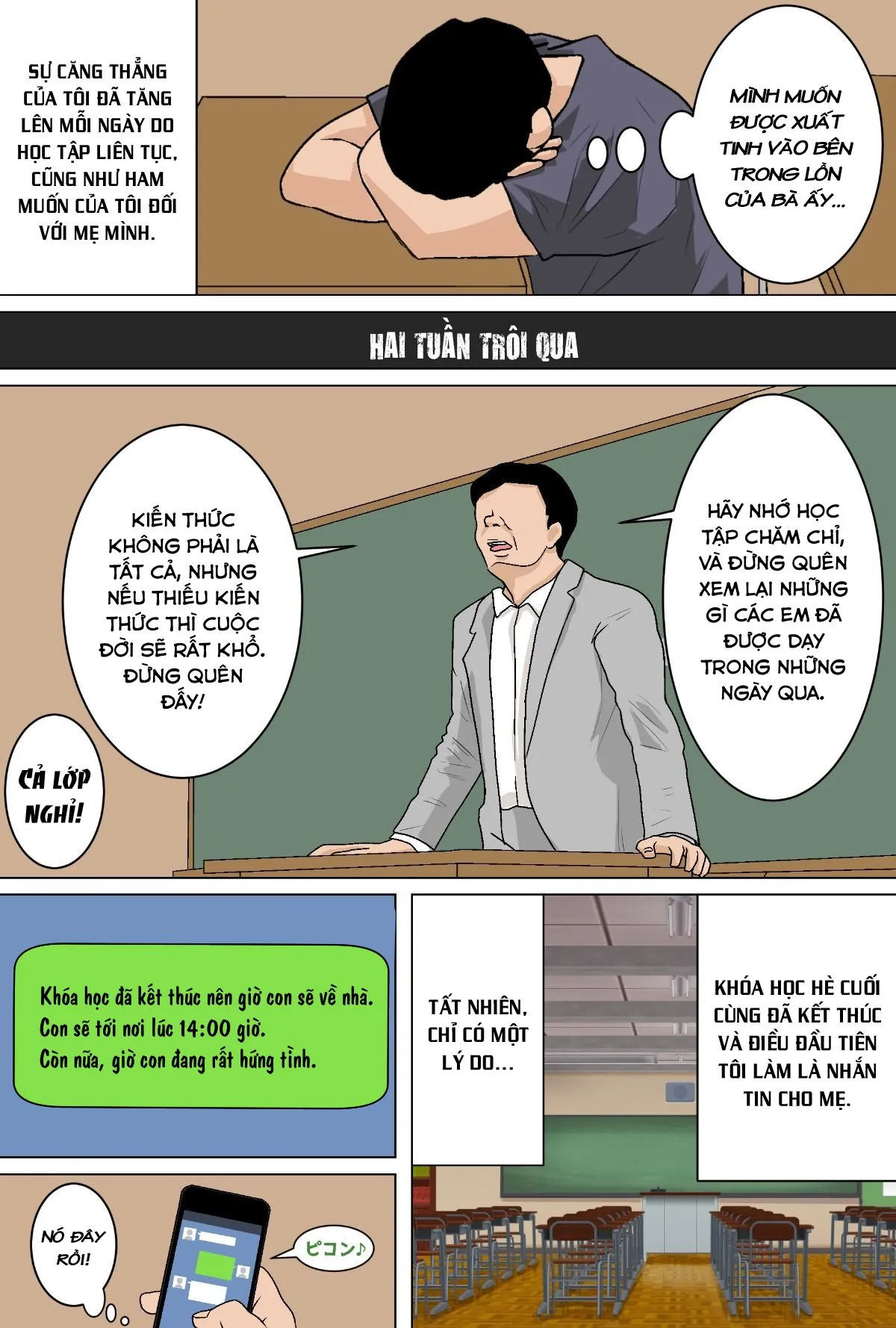 HentaiVN.net - Ảnh 10 - Điều Trị Tình Dục Của Mẹ Tôi (Phần 3) [Mainichi Okaa-san de Seiyoku Shori! 3; 毎日お母さんで性欲処理！3; Mom Gets Me Off Every Day! 3] - Phần 2 - Chap 1