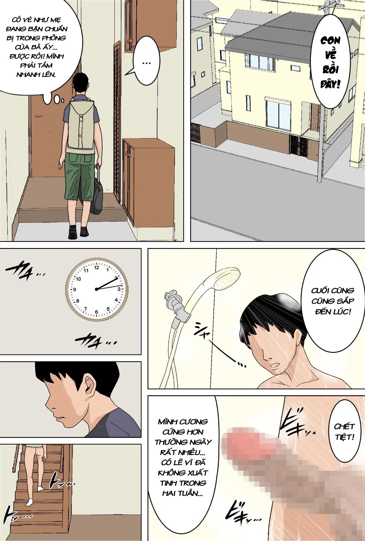 HentaiVN.net - Ảnh 12 - Điều Trị Tình Dục Của Mẹ Tôi (Phần 3) [Mainichi Okaa-san de Seiyoku Shori! 3; 毎日お母さんで性欲処理！3; Mom Gets Me Off Every Day! 3] - Phần 2 - Chap 1