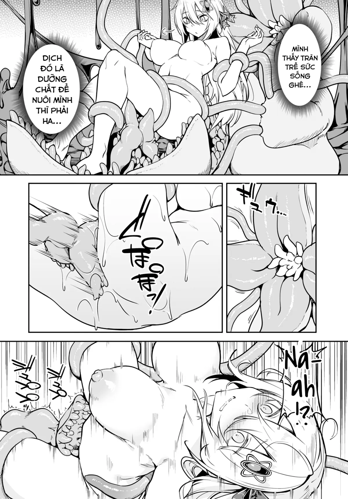 HentaiVN.net - Ảnh 10 - Bồn Chứa Tinh Bất Tử Phiêu Lưu Ký [The Immortal Girl's Nursery Travelogue; Furoufushi Shoujo no Naedoko Ryokou-ki; 不老不死少女の苗床旅行記] - Chương 2.1: Xúc Tu Ma Quái Phê Tựa Dây Thừng (II)