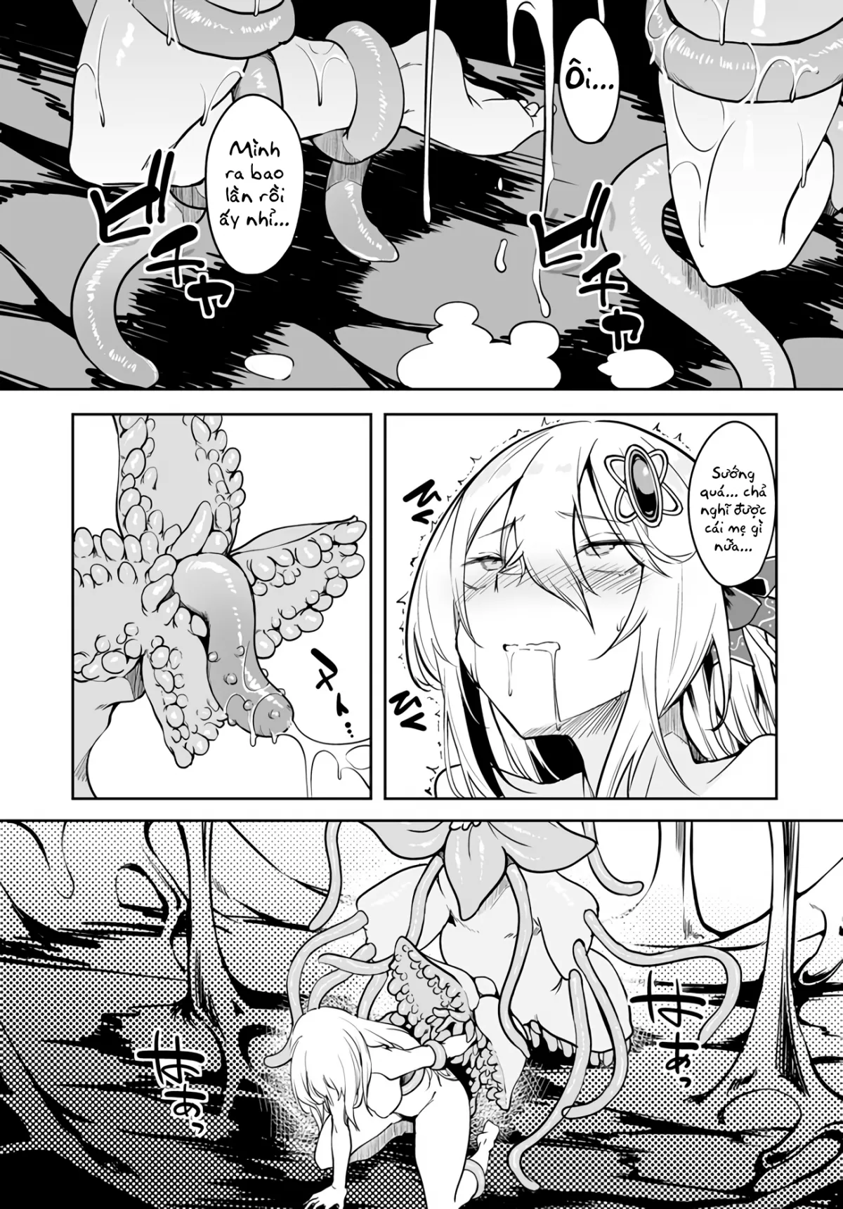HentaiVN.net - Ảnh 13 - Bồn Chứa Tinh Bất Tử Phiêu Lưu Ký [The Immortal Girl's Nursery Travelogue; Furoufushi Shoujo no Naedoko Ryokou-ki; 不老不死少女の苗床旅行記] - Chương 2.1: Xúc Tu Ma Quái Phê Tựa Dây Thừng (II)
