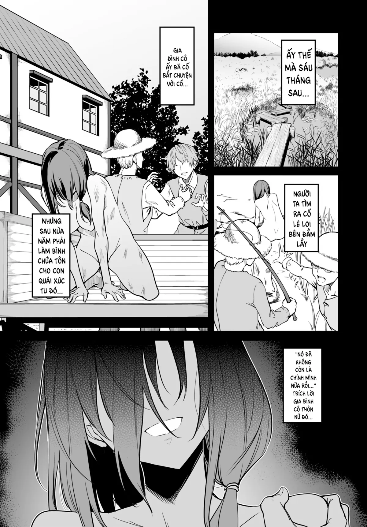 HentaiVN.net - Ảnh 3 - Bồn Chứa Tinh Bất Tử Phiêu Lưu Ký [The Immortal Girl's Nursery Travelogue; Furoufushi Shoujo no Naedoko Ryokou-ki; 不老不死少女の苗床旅行記] - Chương 2.1: Xúc Tu Ma Quái Phê Tựa Dây Thừng (II)