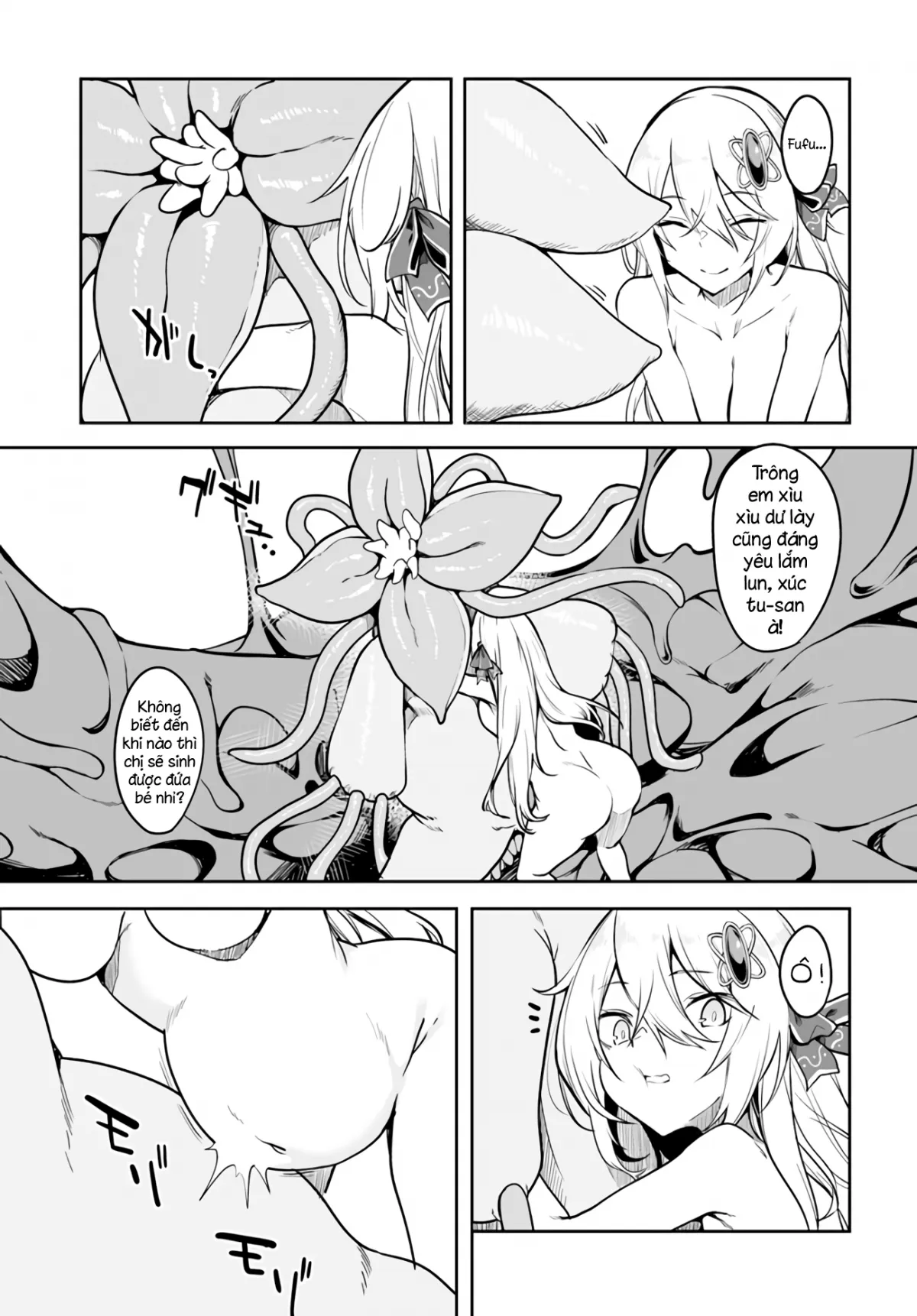 HentaiVN.net - Ảnh 3 - Bồn Chứa Tinh Bất Tử Phiêu Lưu Ký [The Immortal Girl's Nursery Travelogue; Furoufushi Shoujo no Naedoko Ryokou-ki; 不老不死少女の苗床旅行記] - Chương 2.2: Xúc Tu Ma Quái Phê Tựa Dây Thừng (III)
