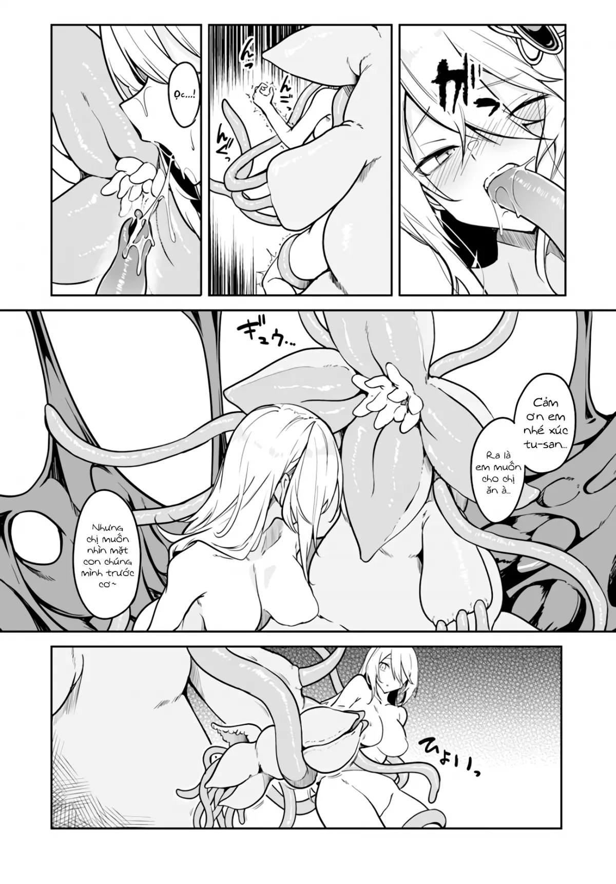 HentaiVN.net - Ảnh 8 - Bồn Chứa Tinh Bất Tử Phiêu Lưu Ký [The Immortal Girl's Nursery Travelogue; Furoufushi Shoujo no Naedoko Ryokou-ki; 不老不死少女の苗床旅行記] - Chương 2.2: Xúc Tu Ma Quái Phê Tựa Dây Thừng (III)