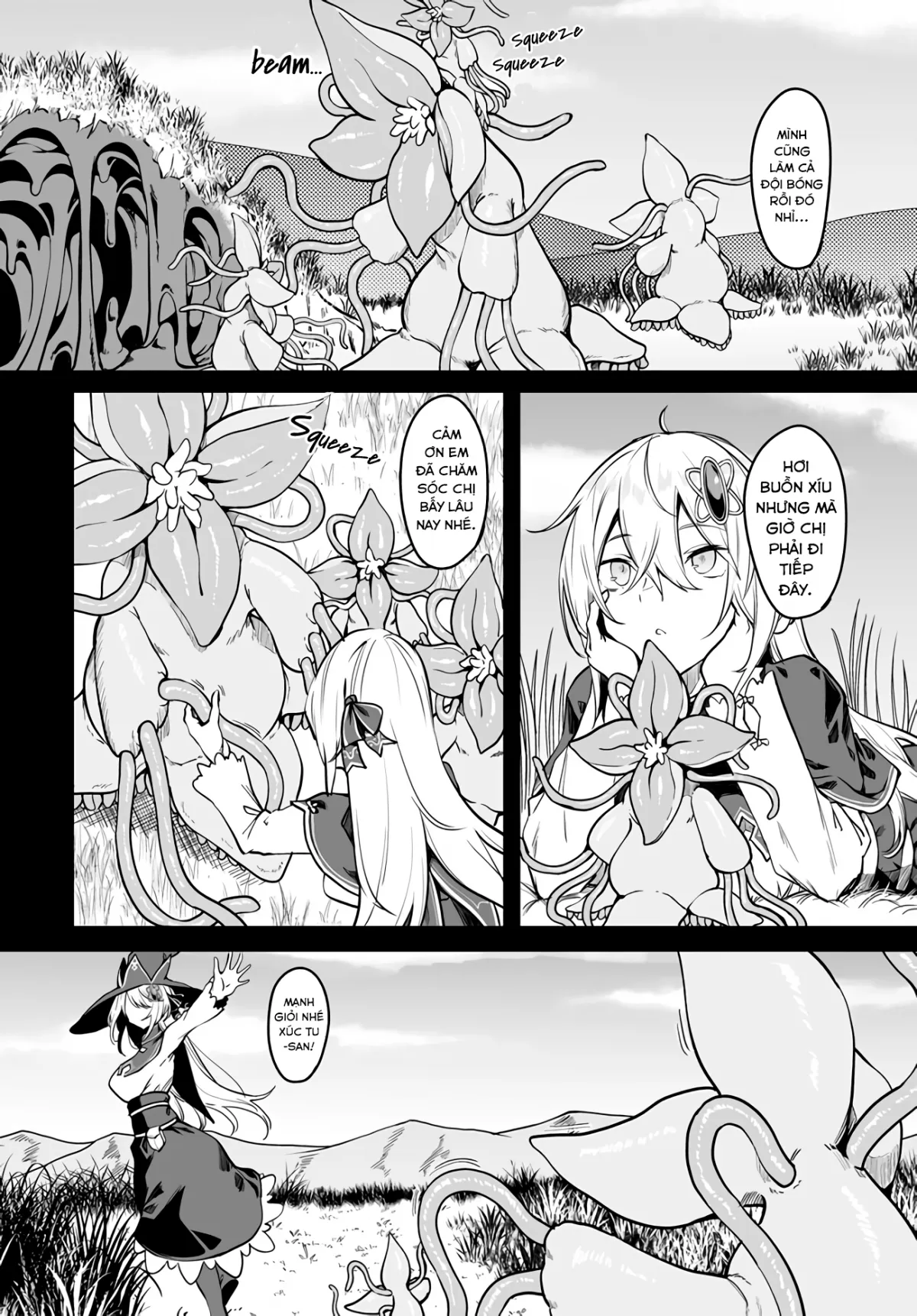 HentaiVN.net - Ảnh 4 - Bồn Chứa Tinh Bất Tử Phiêu Lưu Ký [The Immortal Girl's Nursery Travelogue; Furoufushi Shoujo no Naedoko Ryokou-ki; 不老不死少女の苗床旅行記] - Chương 3.1: Quái Vật Slime Hồ Karon