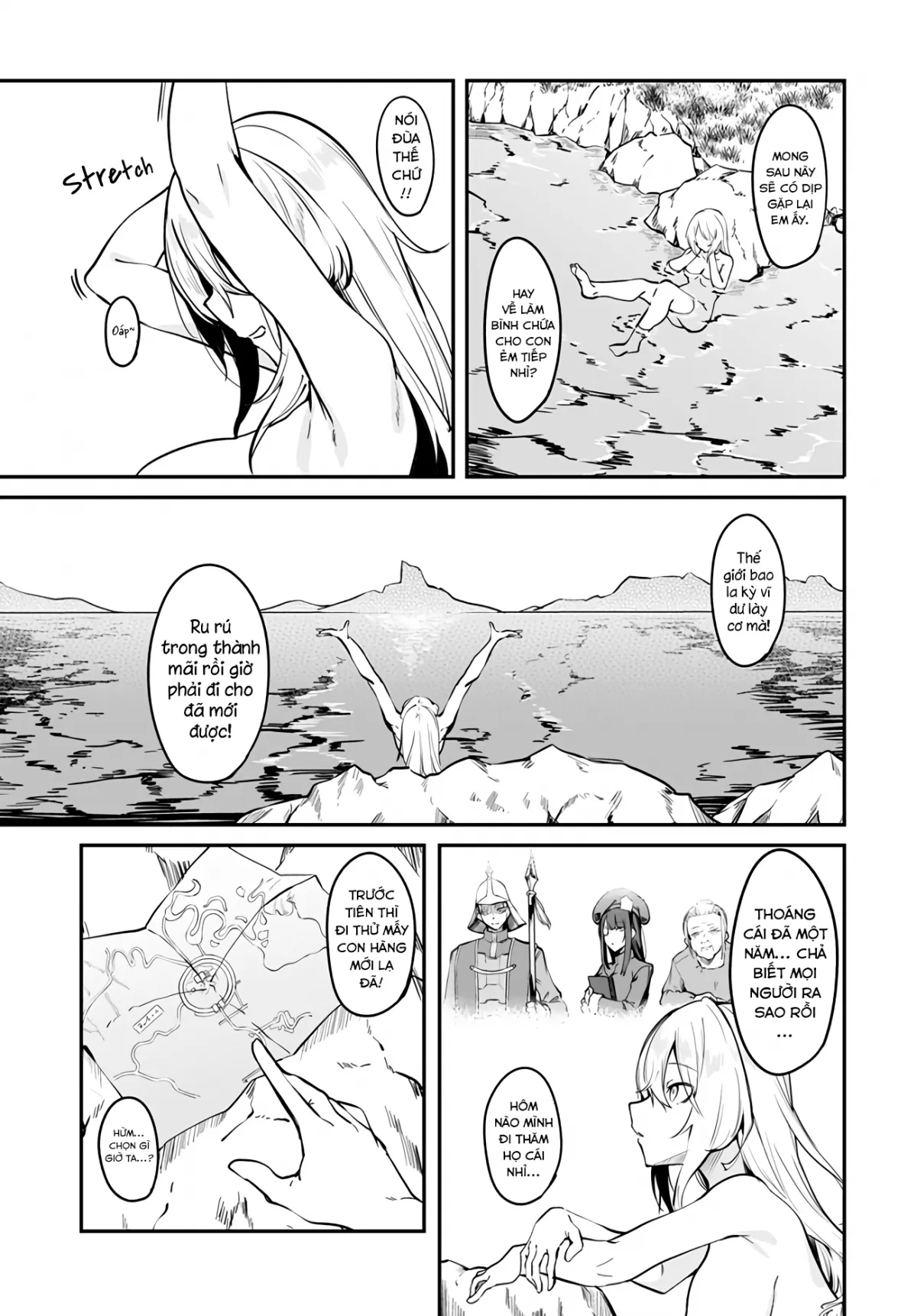 HentaiVN.net - Ảnh 5 - Bồn Chứa Tinh Bất Tử Phiêu Lưu Ký [The Immortal Girl's Nursery Travelogue; Furoufushi Shoujo no Naedoko Ryokou-ki; 不老不死少女の苗床旅行記] - Chương 3.1: Quái Vật Slime Hồ Karon