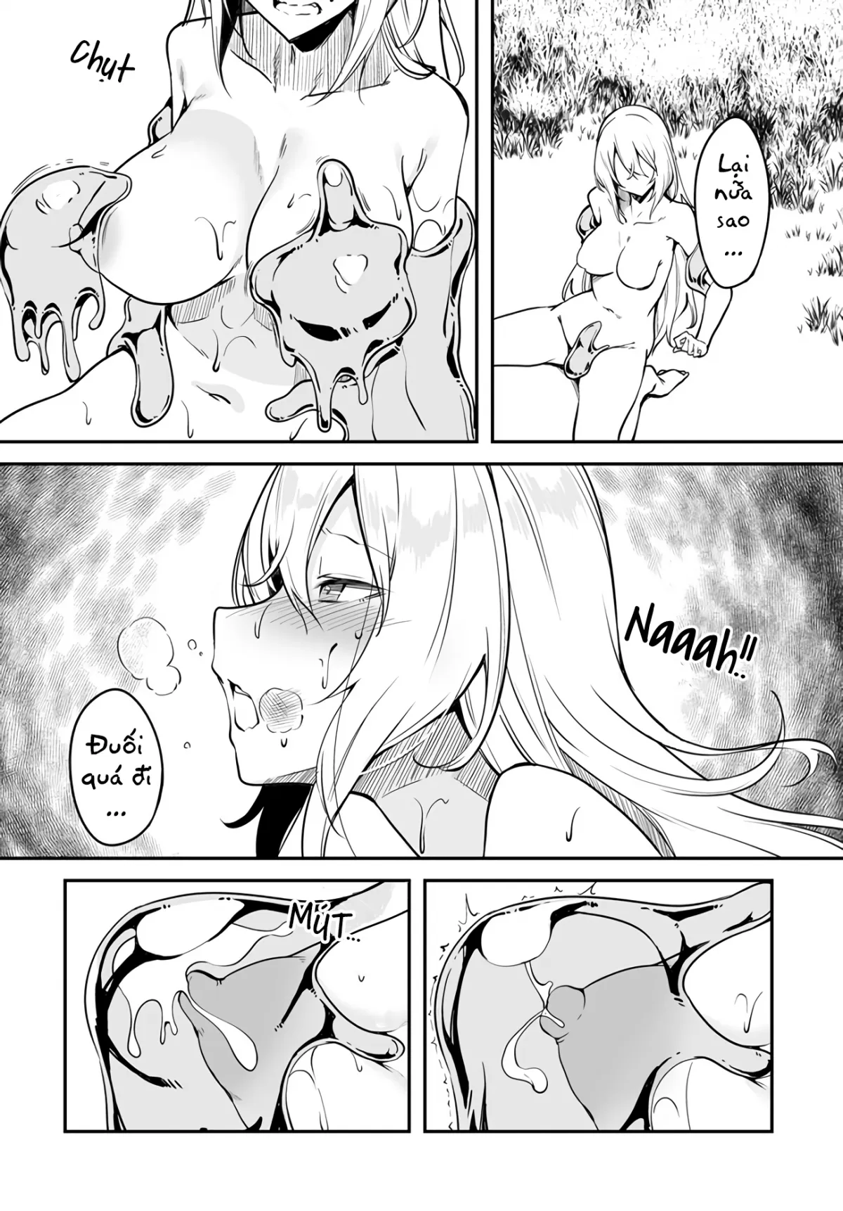 HentaiVN.net - Ảnh 10 - Bồn Chứa Tinh Bất Tử Phiêu Lưu Ký [The Immortal Girl's Nursery Travelogue; Furoufushi Shoujo no Naedoko Ryokou-ki; 不老不死少女の苗床旅行記] - Chương 3.2: Quái Vật Slime Hồ Karon (II)