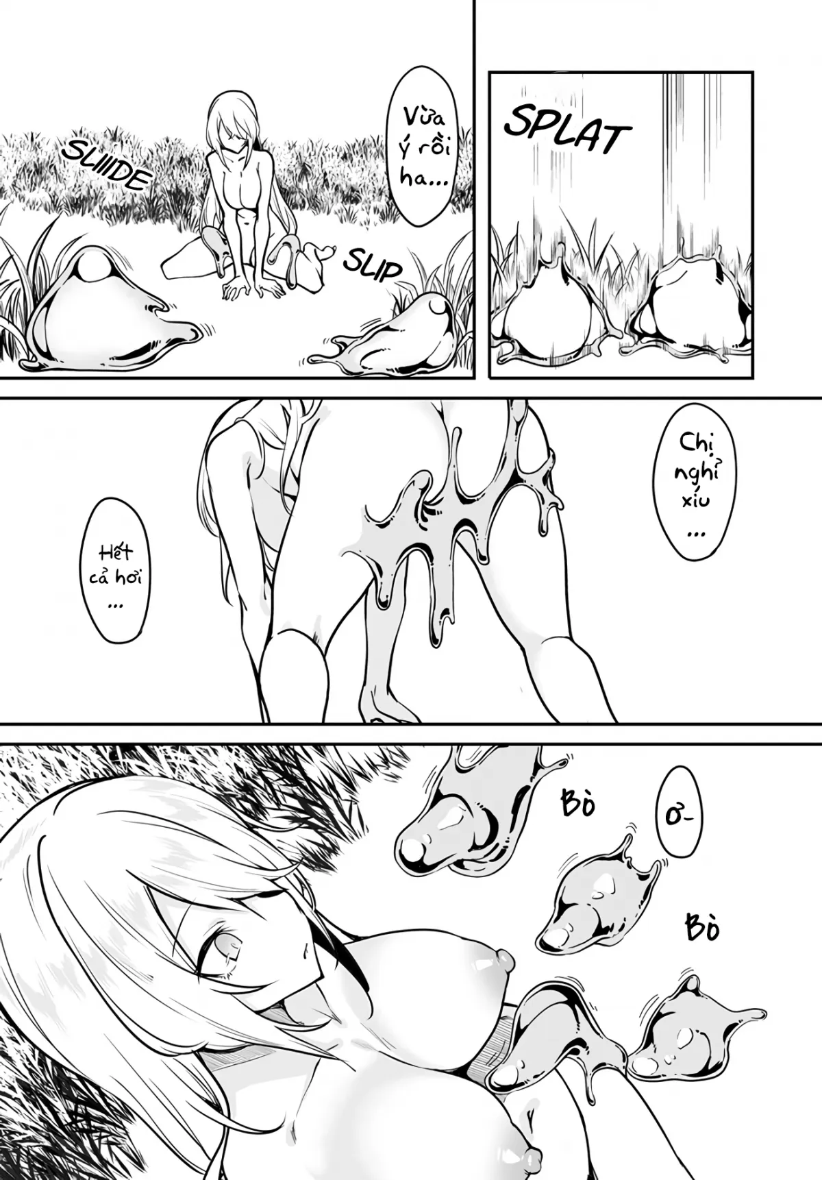 HentaiVN.net - Ảnh 12 - Bồn Chứa Tinh Bất Tử Phiêu Lưu Ký [The Immortal Girl's Nursery Travelogue; Furoufushi Shoujo no Naedoko Ryokou-ki; 不老不死少女の苗床旅行記] - Chương 3.2: Quái Vật Slime Hồ Karon (II)