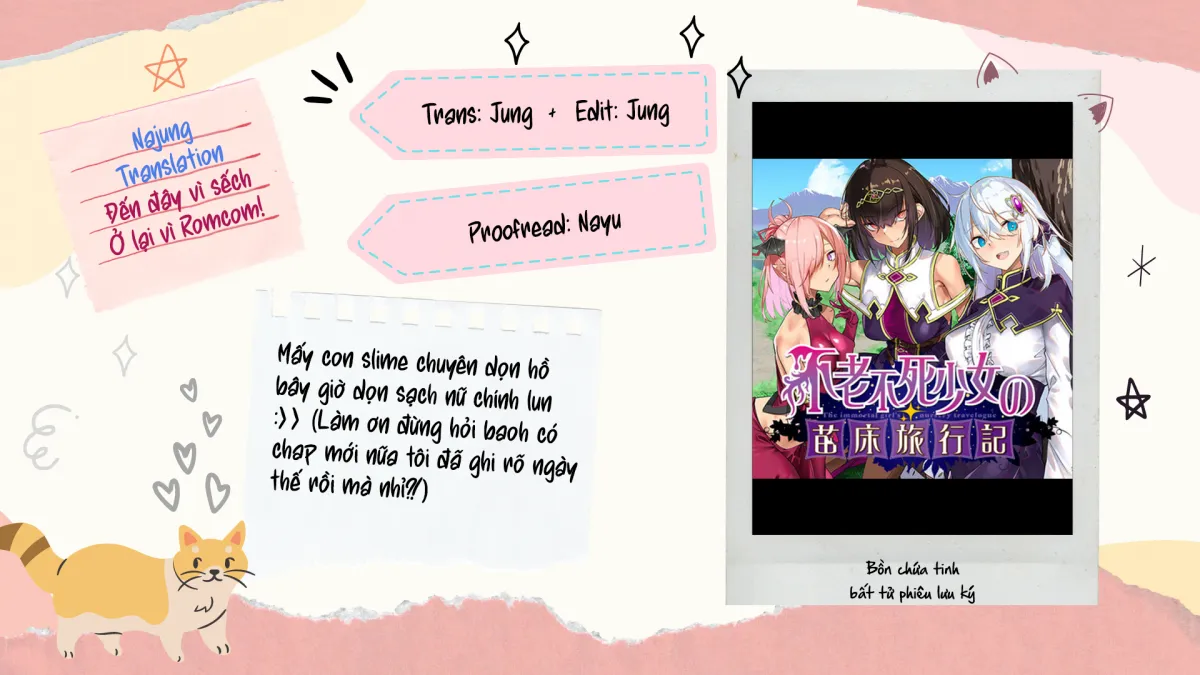 HentaiVN.net - Ảnh 15 - Bồn Chứa Tinh Bất Tử Phiêu Lưu Ký [The Immortal Girl's Nursery Travelogue; Furoufushi Shoujo no Naedoko Ryokou-ki; 不老不死少女の苗床旅行記] - Chương 3.2: Quái Vật Slime Hồ Karon (II)
