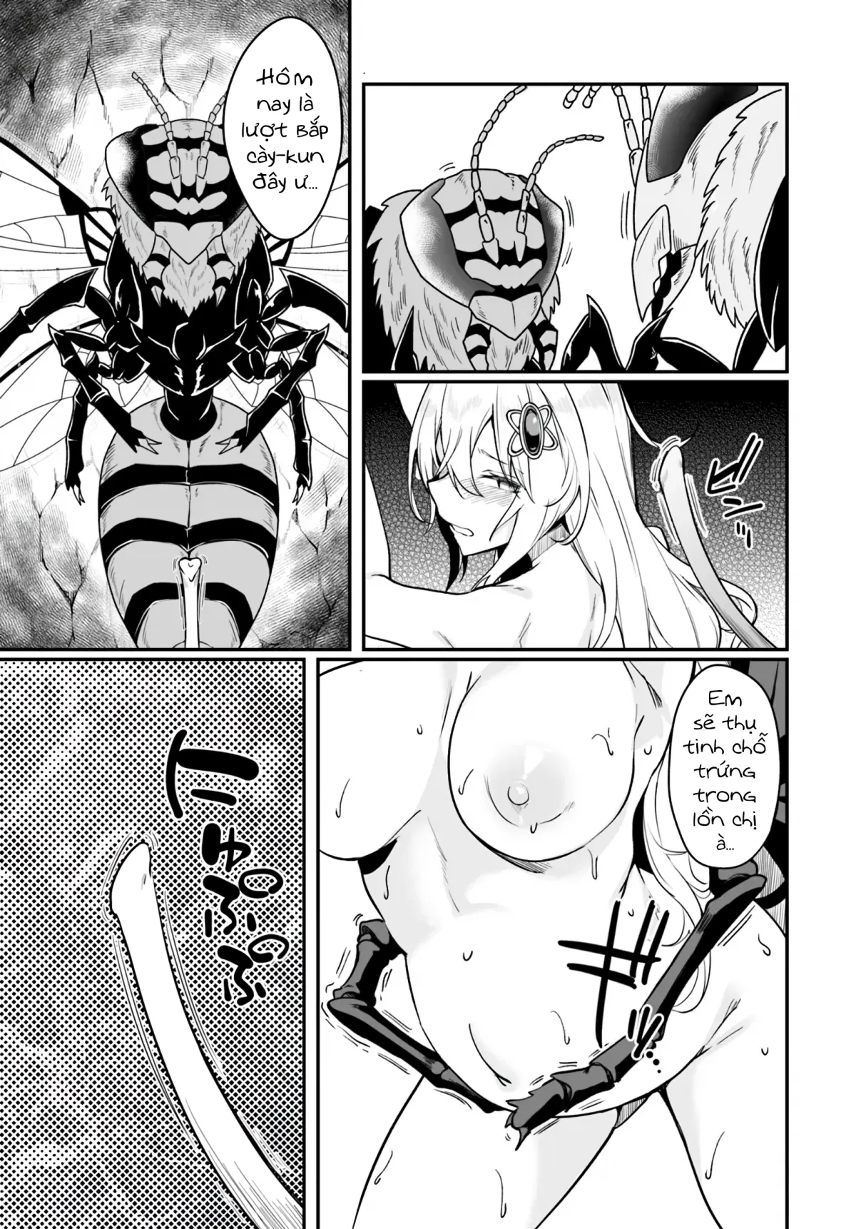 HentaiVN.net - Ảnh 5 - Bồn Chứa Tinh Bất Tử Phiêu Lưu Ký [The Immortal Girl's Nursery Travelogue; Furoufushi Shoujo no Naedoko Ryokou-ki; 不老不死少女の苗床旅行記] - Chương 5.1 Ong Bắp Cày Rừng Nyx (III)