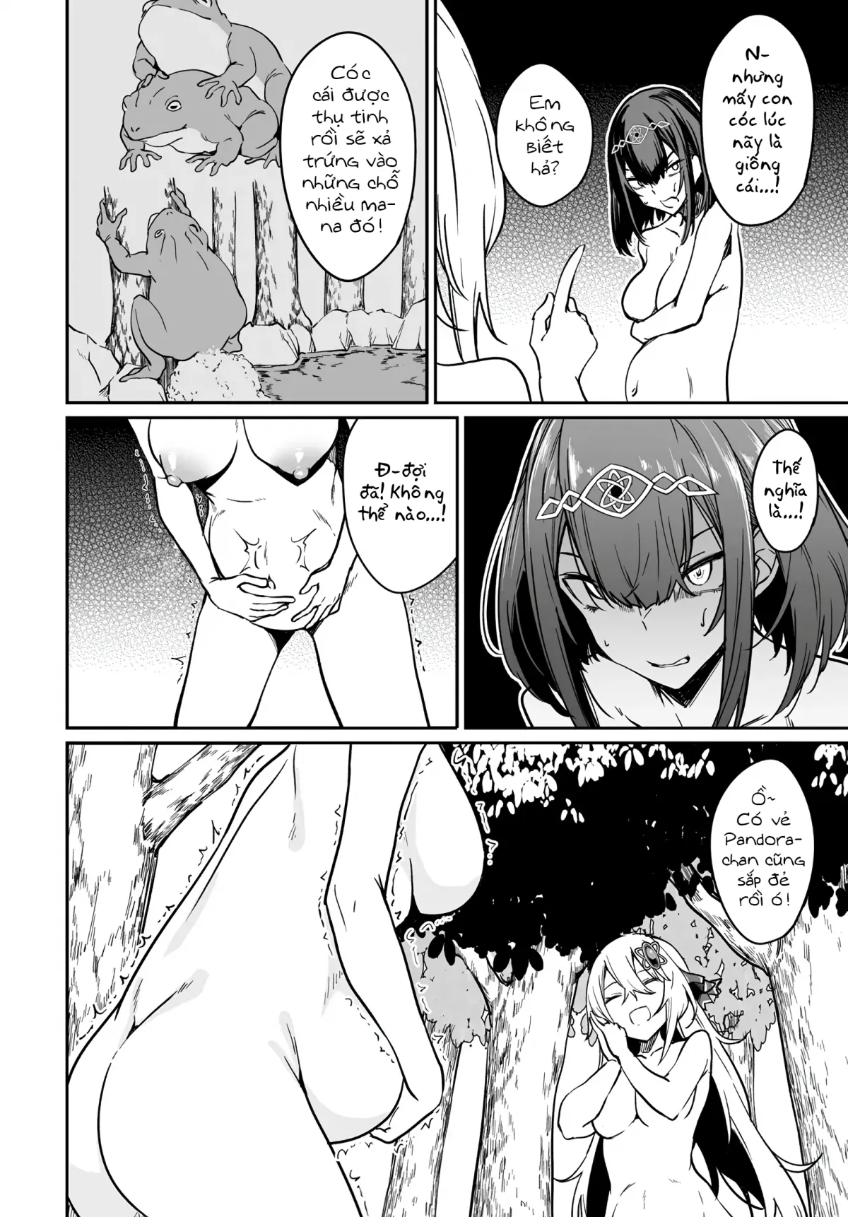 HentaiVN.net - Ảnh 10 - Bồn Chứa Tinh Bất Tử Phiêu Lưu Ký [The Immortal Girl's Nursery Travelogue; Furoufushi Shoujo no Naedoko Ryokou-ki; 不老不死少女の苗床旅行記] - Chương 6.2: Cóc và Rừng Nyx Mùa Xuân