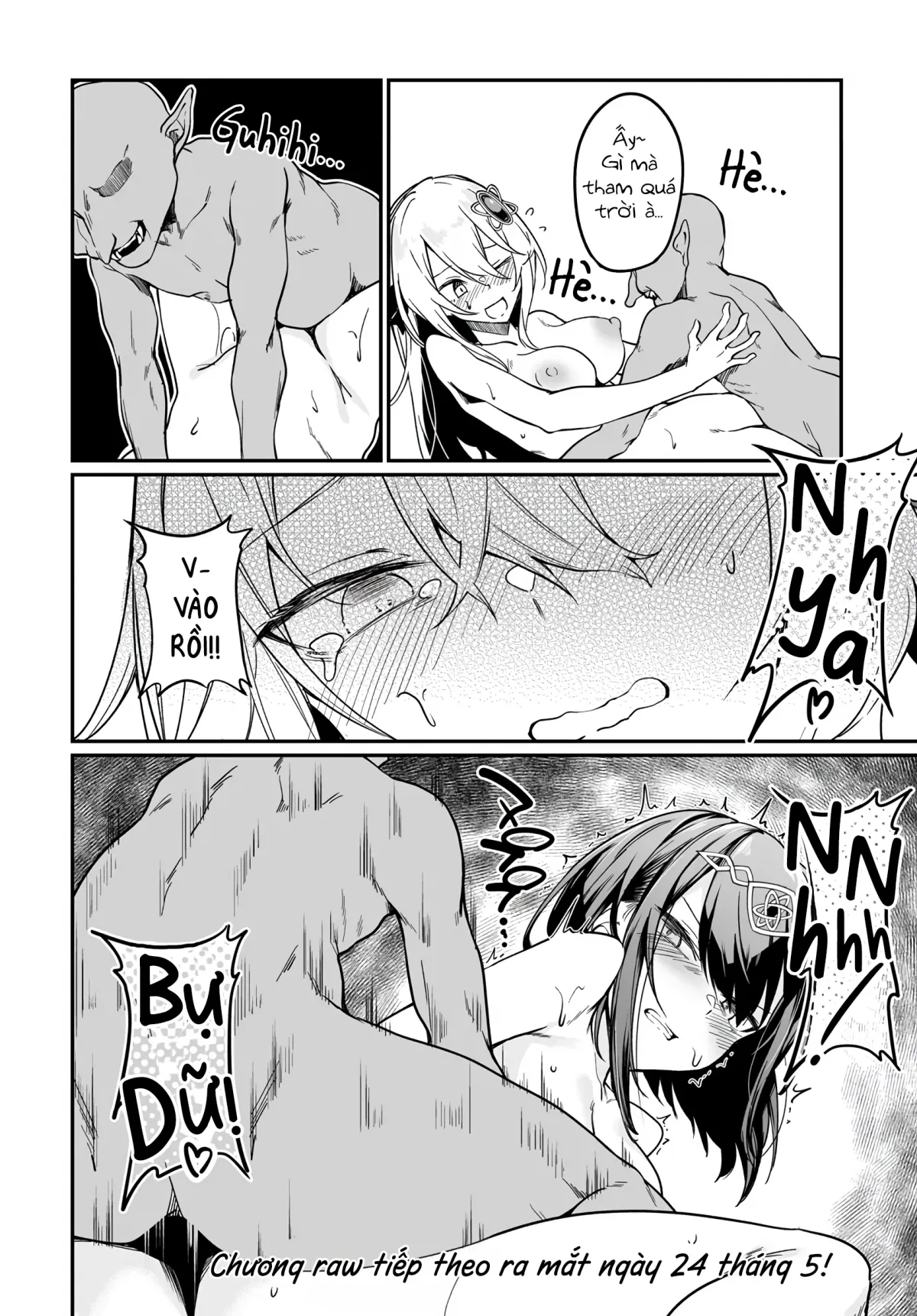 HentaiVN.net - Ảnh 16 - Bồn Chứa Tinh Bất Tử Phiêu Lưu Ký [The Immortal Girl's Nursery Travelogue; Furoufushi Shoujo no Naedoko Ryokou-ki; 不老不死少女の苗床旅行記] - Chương 7.1: Goblin và Động Cerberus