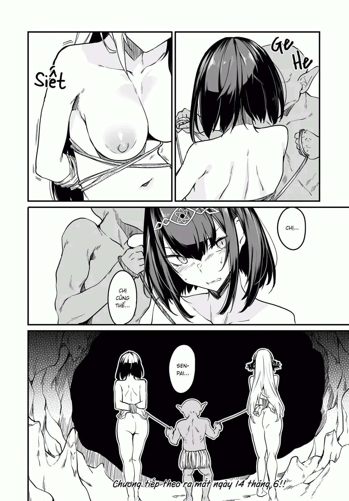 HentaiVN.net - Ảnh 12 - Bồn Chứa Tinh Bất Tử Phiêu Lưu Ký [The Immortal Girl's Nursery Travelogue; Furoufushi Shoujo no Naedoko Ryokou-ki; 不老不死少女の苗床旅行記] - Chương 7.2: Goblin Và Động Cerberus (II)