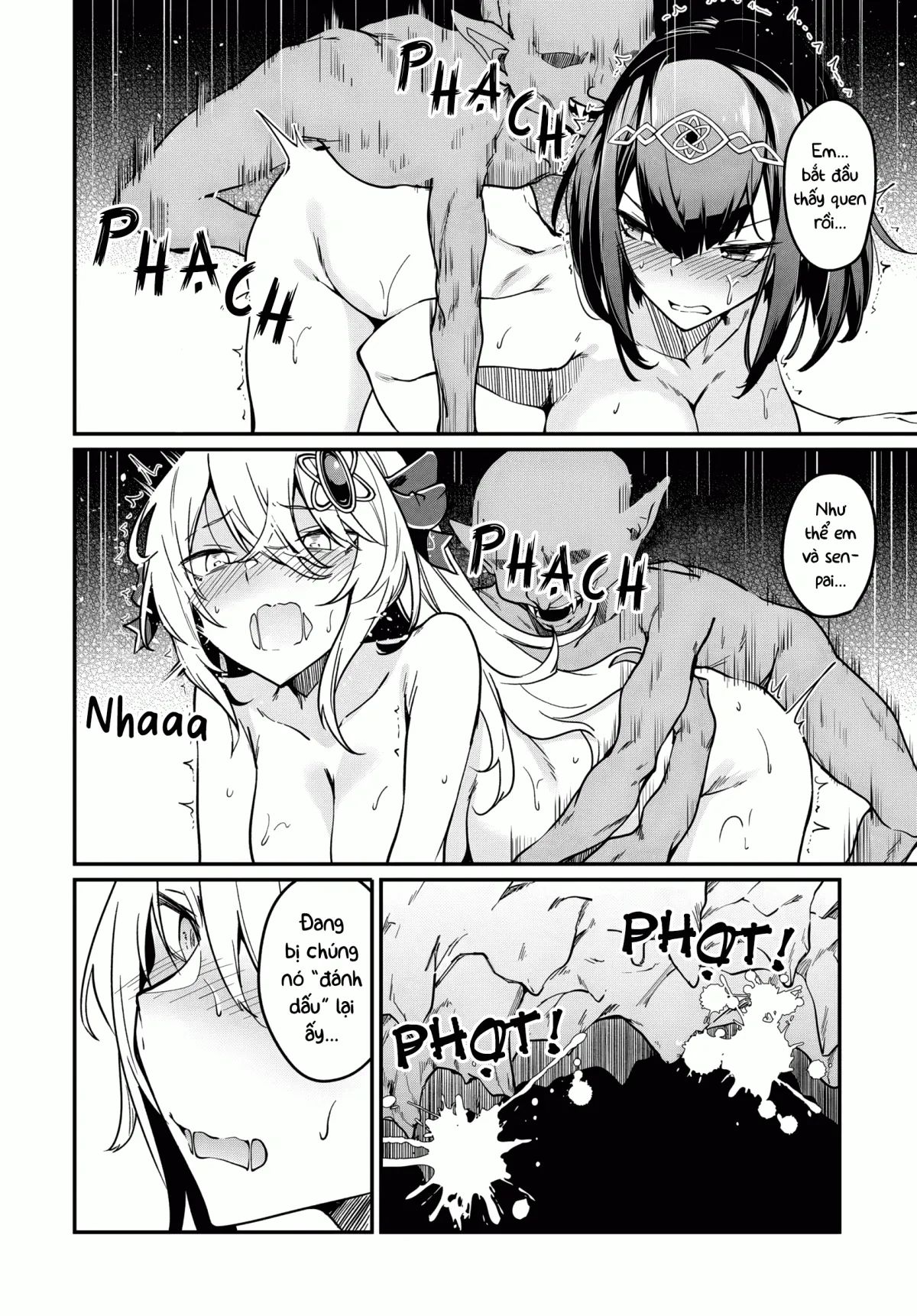 HentaiVN.net - Ảnh 4 - Bồn Chứa Tinh Bất Tử Phiêu Lưu Ký [The Immortal Girl's Nursery Travelogue; Furoufushi Shoujo no Naedoko Ryokou-ki; 不老不死少女の苗床旅行記] - Chương 7.2: Goblin Và Động Cerberus (II)