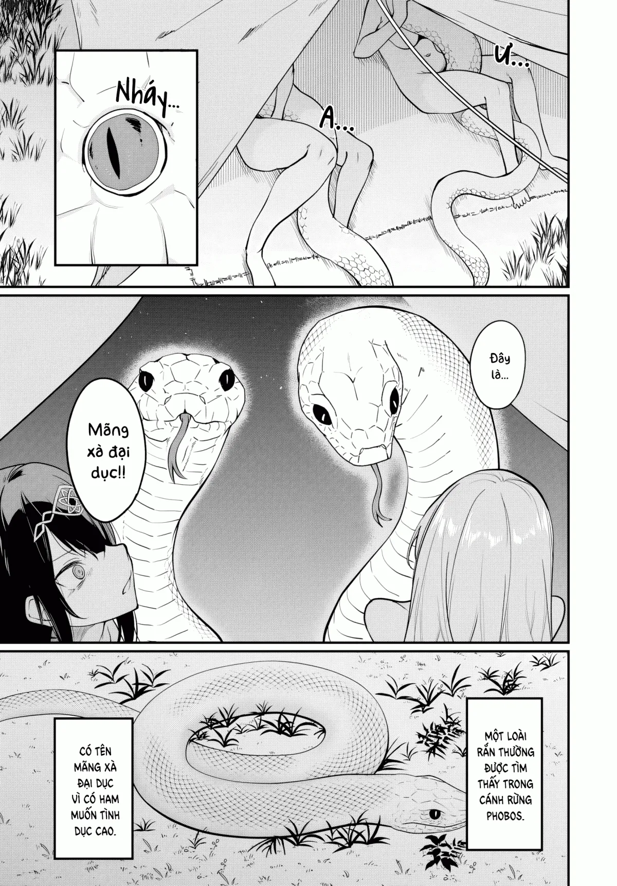 HentaiVN.net - Ảnh 15 - Bồn Chứa Tinh Bất Tử Phiêu Lưu Ký [The Immortal Girl's Nursery Travelogue; Furoufushi Shoujo no Naedoko Ryokou-ki; 不老不死少女の苗床旅行記] - Chương 9.1: Mãng Xà Và Rừng Phobos
