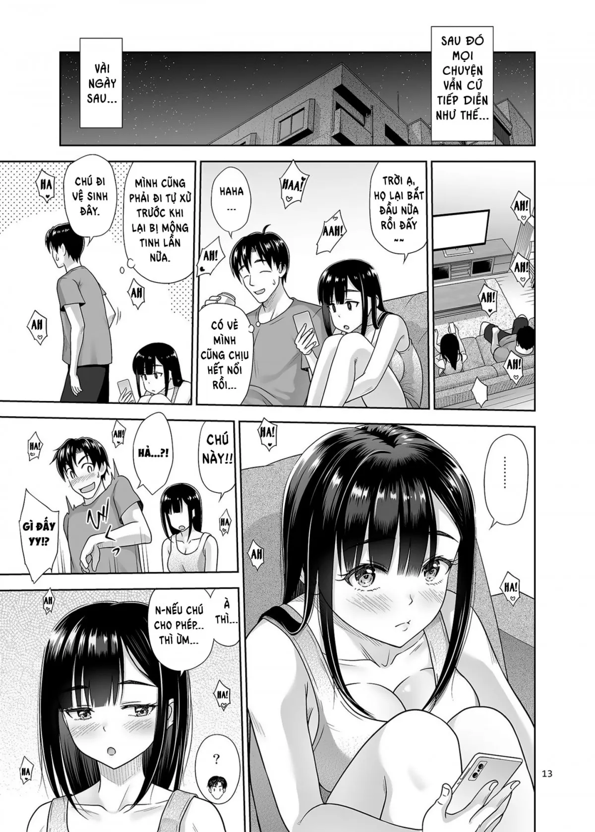 HentaiVN.net - Ảnh 13 - Để cháu giúp chú xuất tinh nhé? [Atashi ga Nuite Ageyo kka?, アタシがヌいてあげよっか?] - Oneshot siêu ngọt