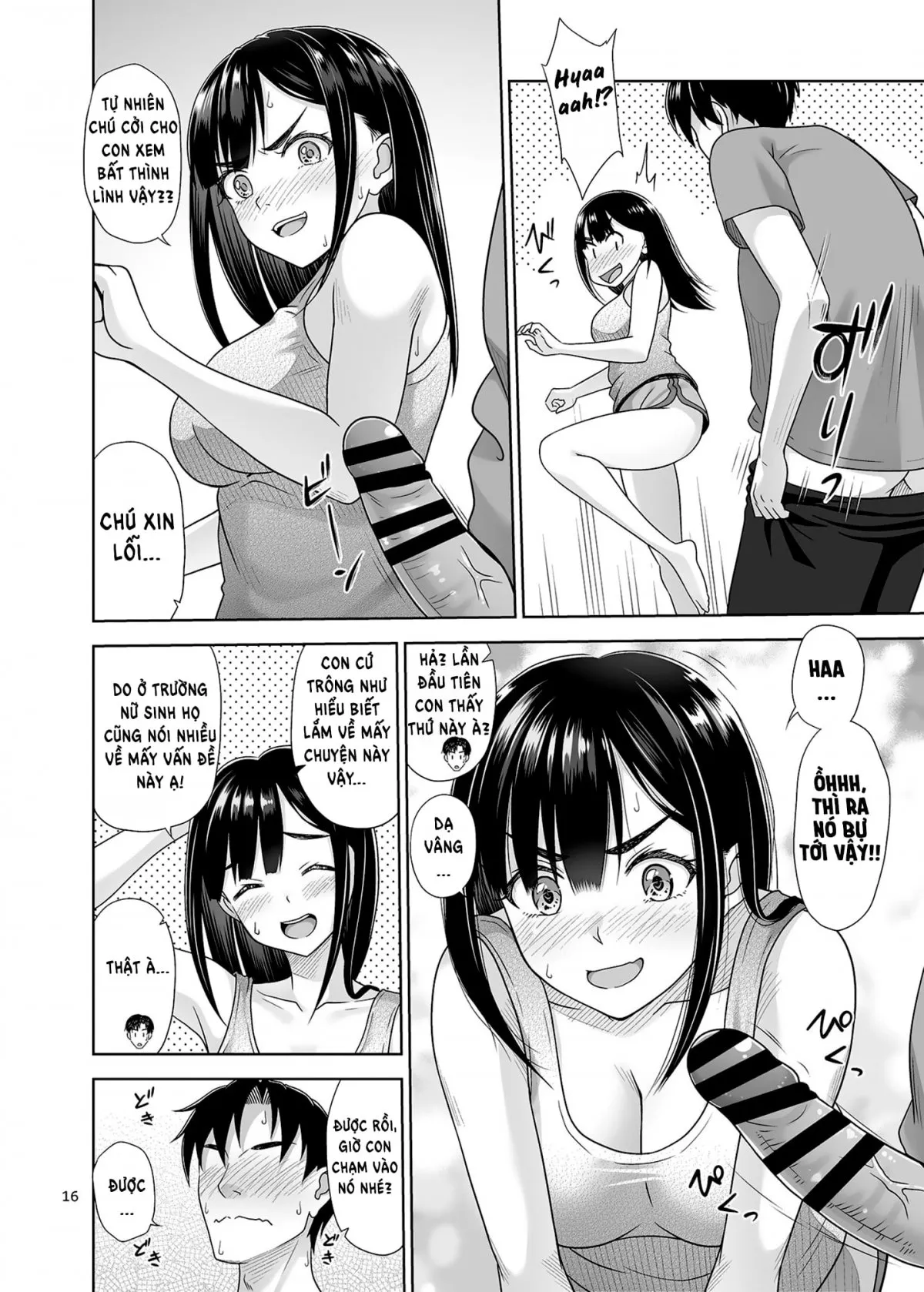 HentaiVN.net - Ảnh 16 - Để cháu giúp chú xuất tinh nhé? [Atashi ga Nuite Ageyo kka?, アタシがヌいてあげよっか?] - Oneshot siêu ngọt