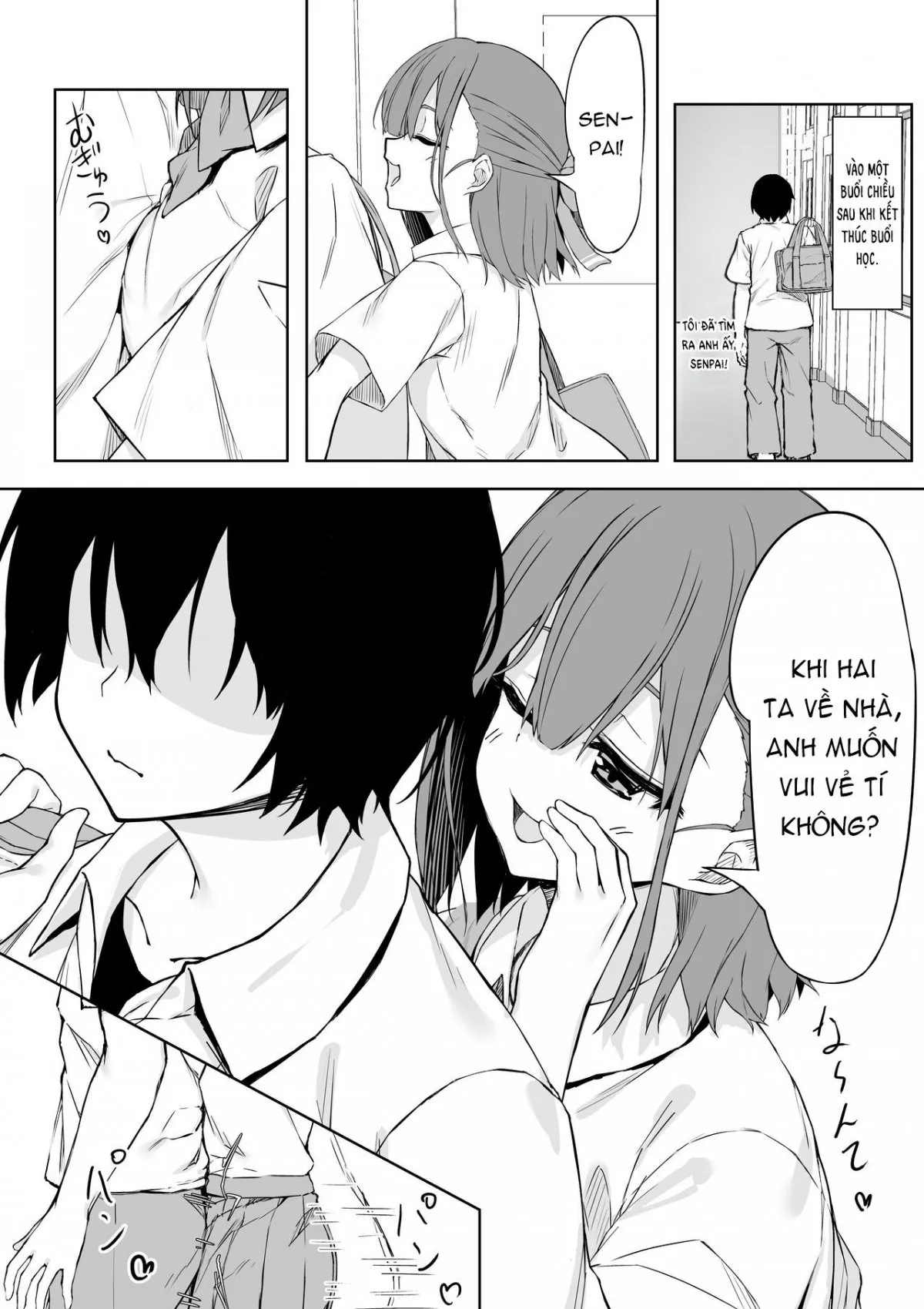 HentaiVN.net - Ảnh 4 - Làm tình với đàn em đáng yêu!! [Lovey-dovey Sex with Kouhai-Chan!!] - Oneshot