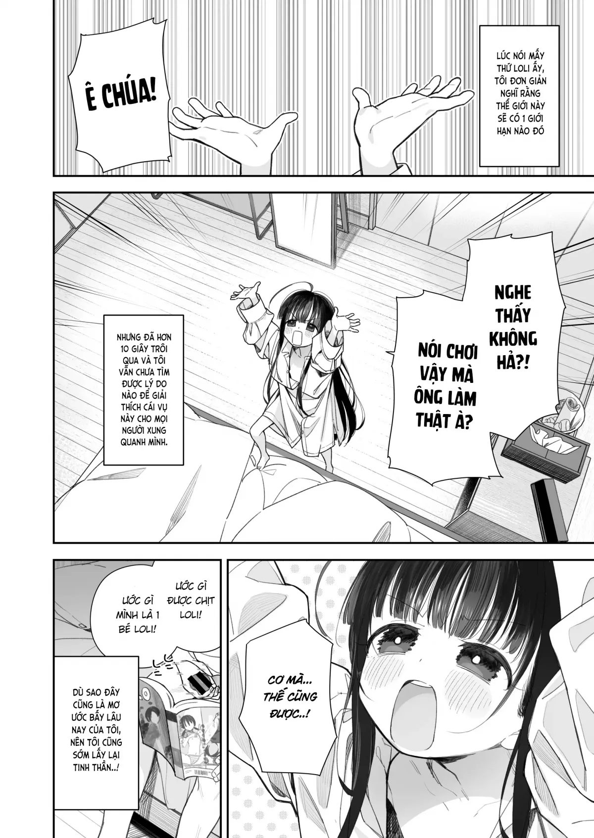 HentaiVN.net - Ảnh 6 - Tôi chuyển sinh thành loli! [TSロリおじさんの冒険 オナニー編] - Oneshot