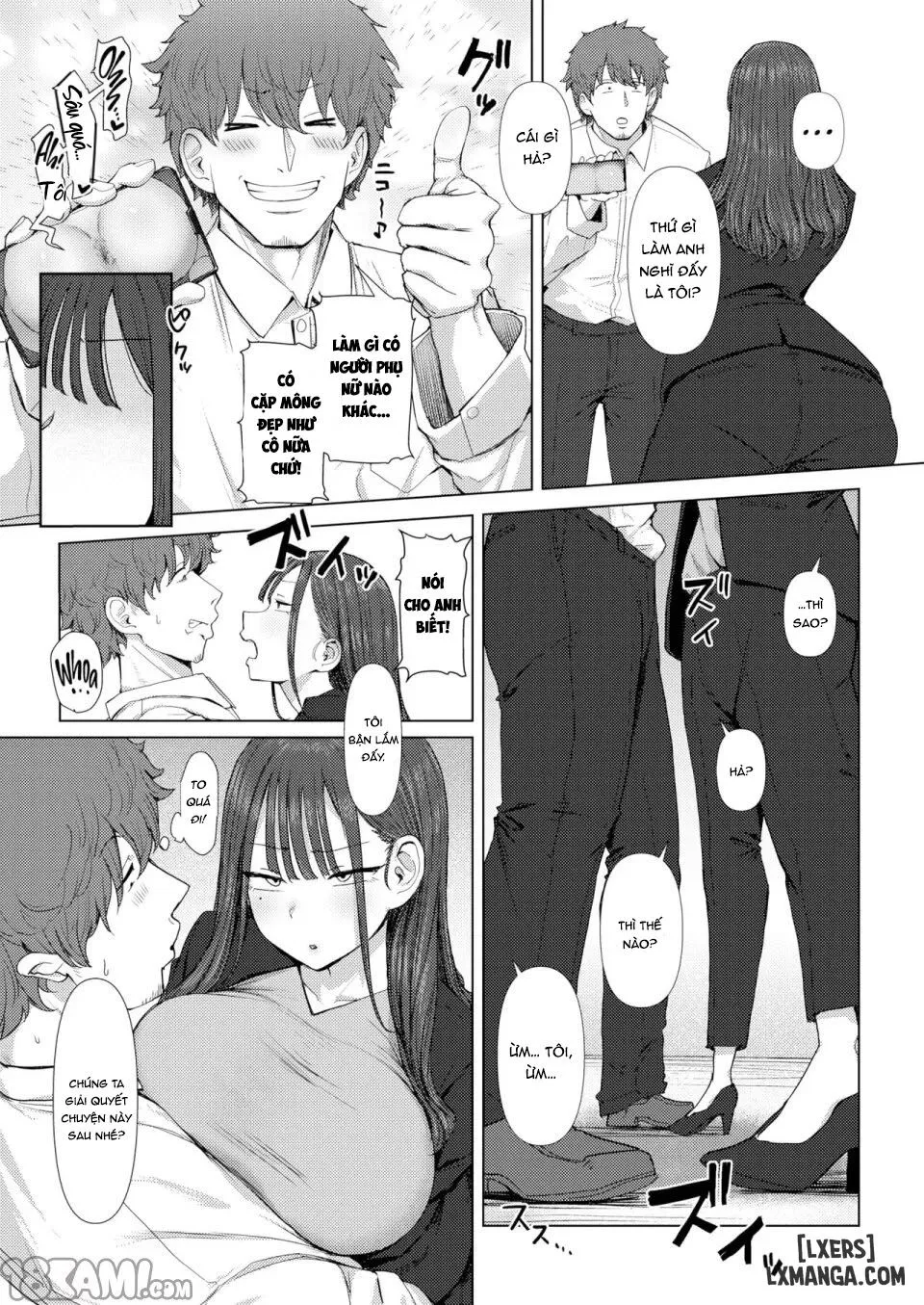HentaiVN.net - Ảnh 9 - Blackmailing My Boss Using My Power To Recognize Women By Their Asses - Oneshot