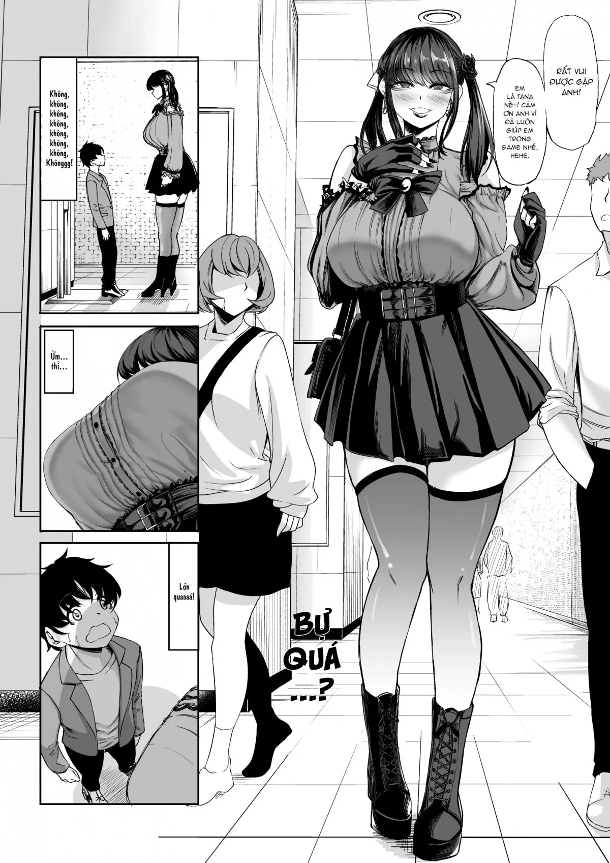 HentaiVN.net - Ảnh 5 - Shinchou 211 cm no jirai-kei joshi ni nerawa rete mou nige rarenai [身長211cmの地雷系女子に狙われてもう逃げられない] - Part1
