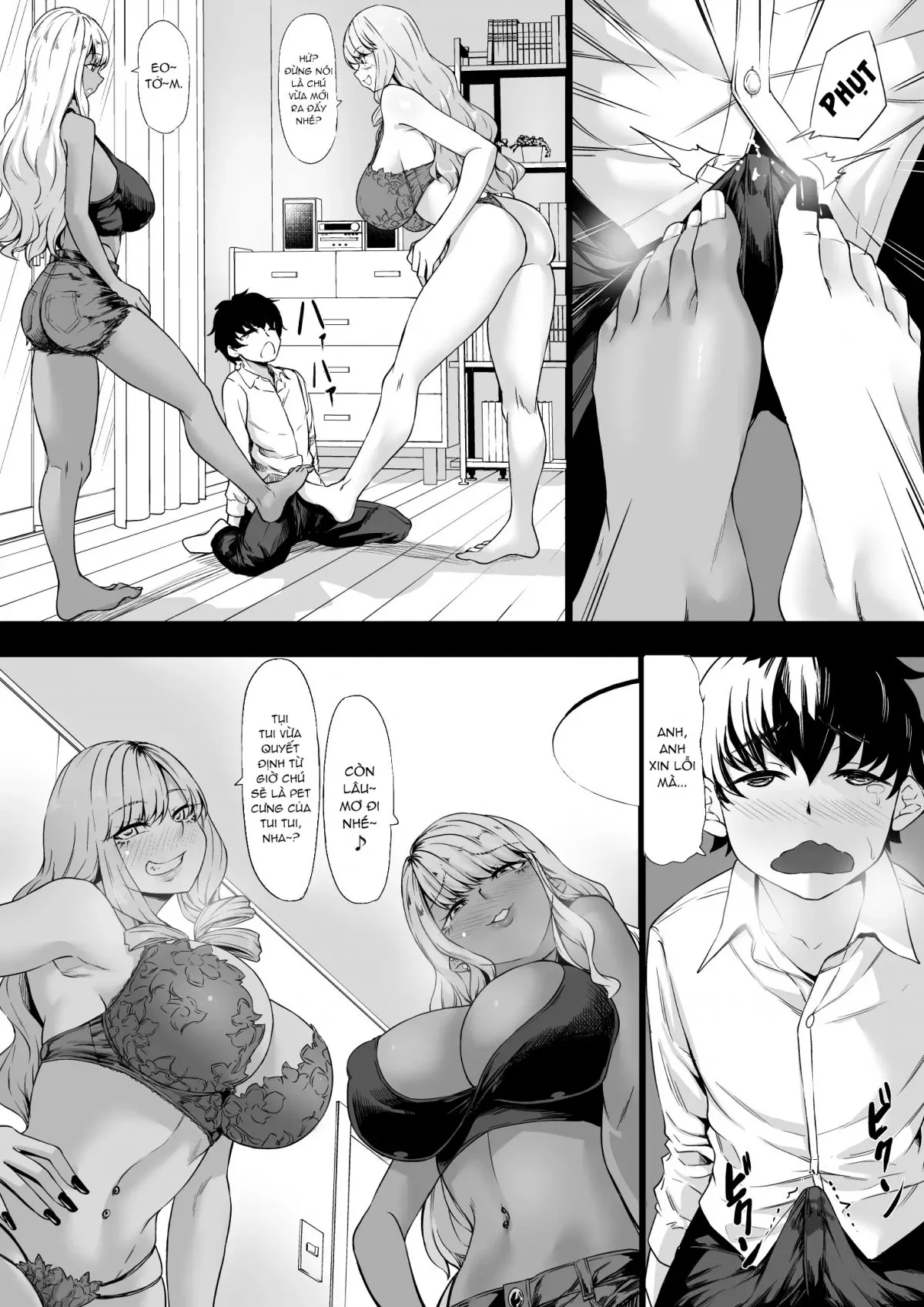 HentaiVN.net - Ảnh 19 - Câu chuyện về cách tôi từ nô lệ công việc thành pet cho mấy em Gyaru [The Story of How I, a Company Pet, Became Some Gyaru's Pet; Kaisha no Shachiku Datta Boku ga Gal no Pet ni Natta Hanashi; 会社のペット(社畜)だった僕がギャルのペットになった話] - Haihondaikho