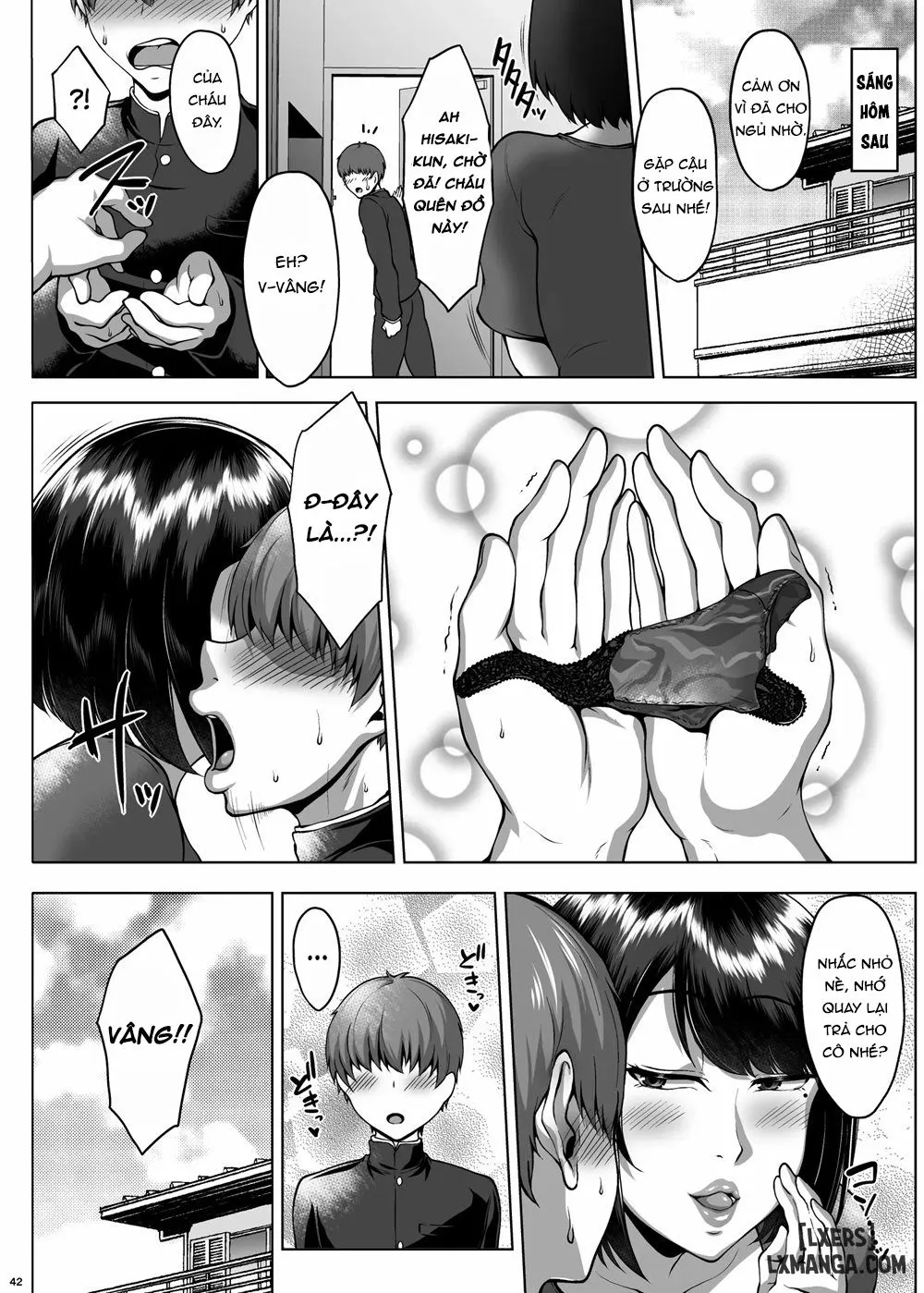 HentaiVN.net - Ảnh 43 - Tomodachi no Muchimuchi na Okaa-san to Zupposhi Asedaku Otomarikai [An Intense, Sweaty Overnight Stay with a Friend's Thicc Mom] - Oneshot