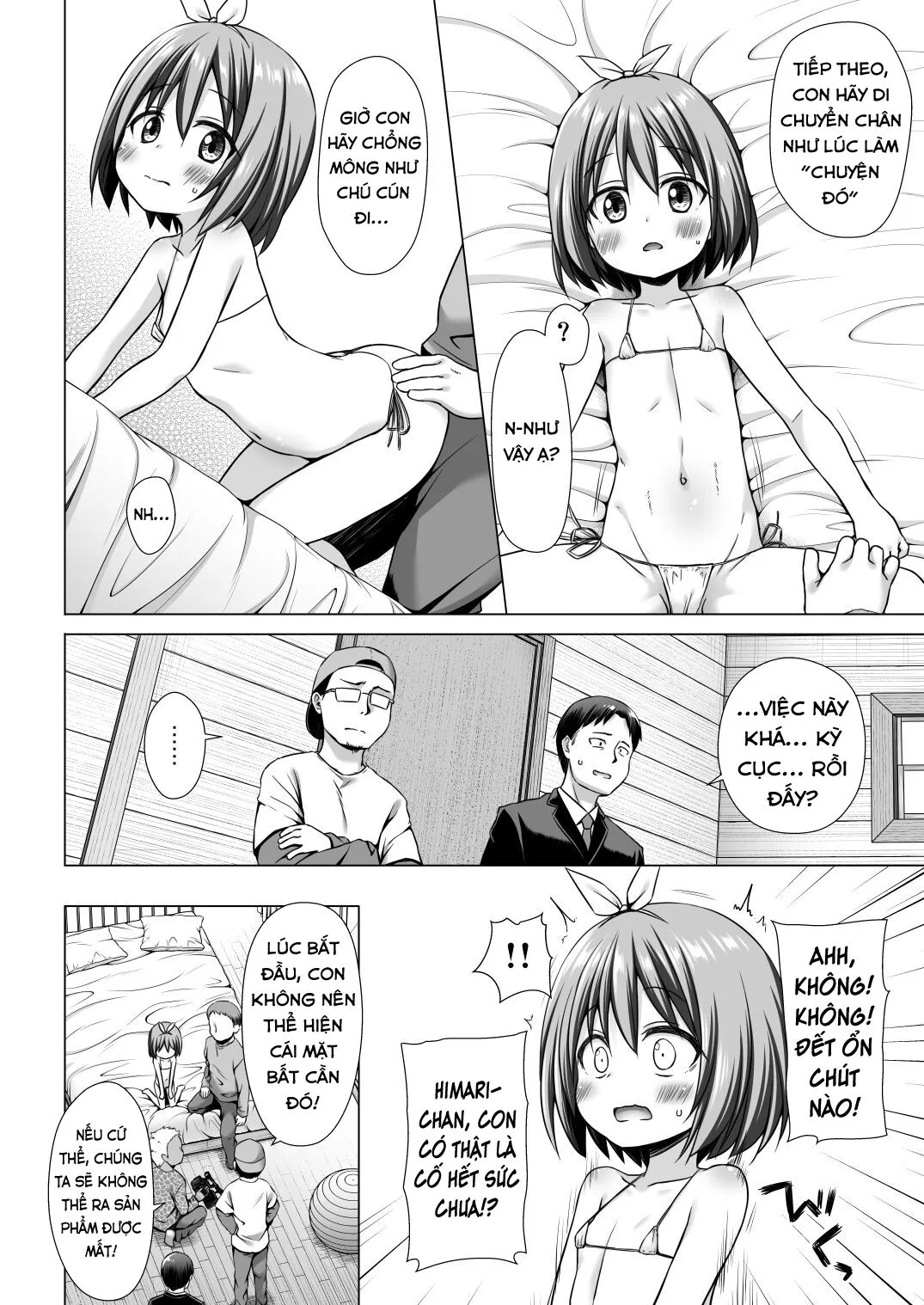 HentaiVN.net - Ảnh 7 - Ông bố khốn nạn lừa bé loli đóng sếch [Chiisana Tenshi no Oshigoto wa] - Chap 1