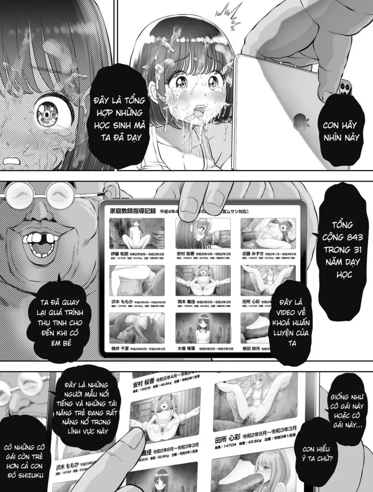 HentaiVN.net - Ảnh 54 - Watashi wa Maiban Guro Chin Katei Kyoushi ni... Tanetsuke Saretemasu - Chap 0