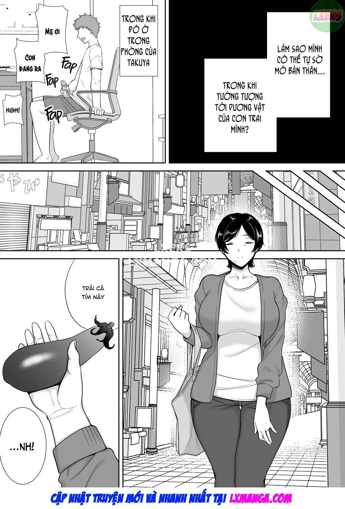 HentaiVN.net - Ảnh 15 - Mẹ cũng là phụ nữ [Kaa-san Datte Onna Nandayo!; Mothers Are Women Too!] - Chap 1 - Không che