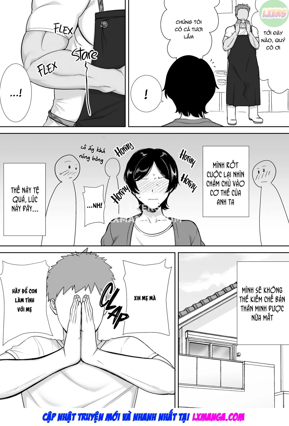 HentaiVN.net - Ảnh 16 - Mẹ cũng là phụ nữ [Kaa-san Datte Onna Nandayo!; Mothers Are Women Too!] - Chap 1 - Không che