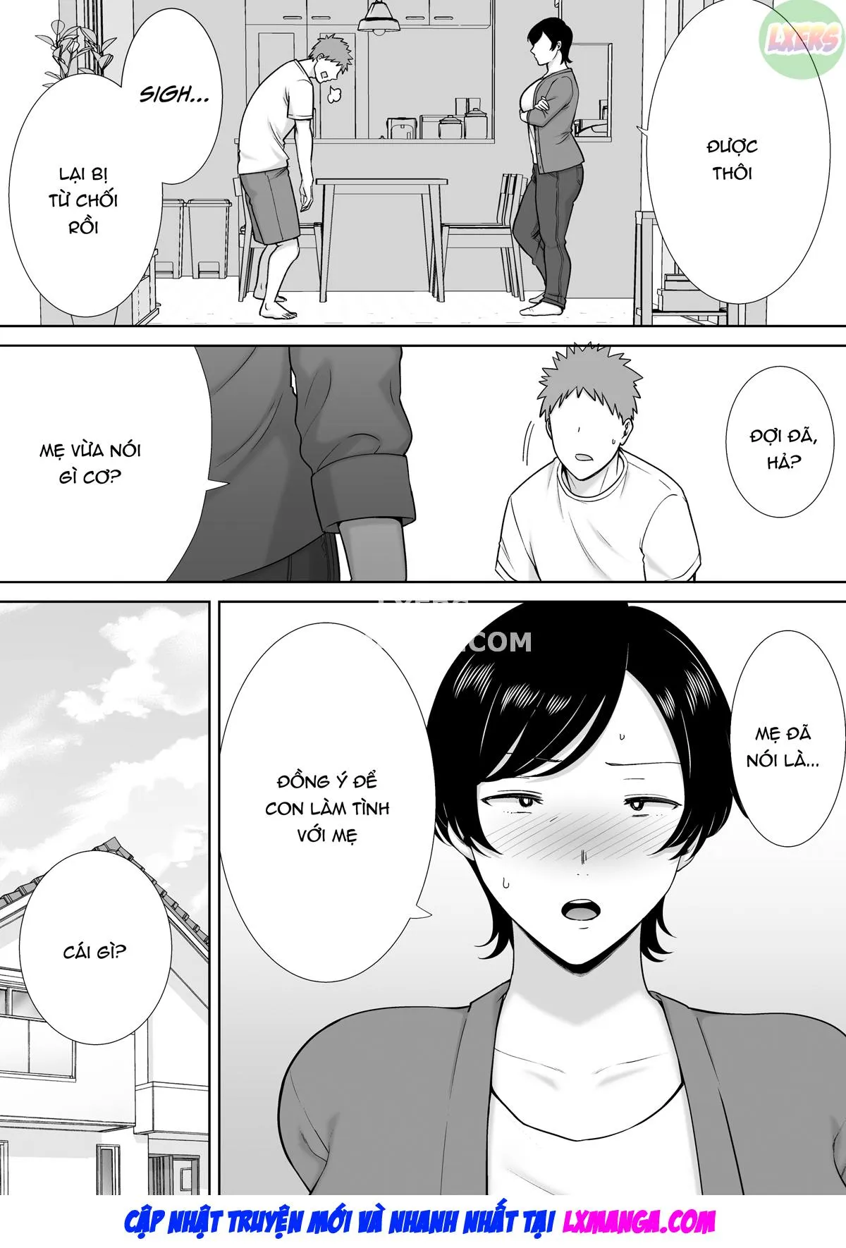 HentaiVN.net - Ảnh 17 - Mẹ cũng là phụ nữ [Kaa-san Datte Onna Nandayo!; Mothers Are Women Too!] - Chap 1 - Không che