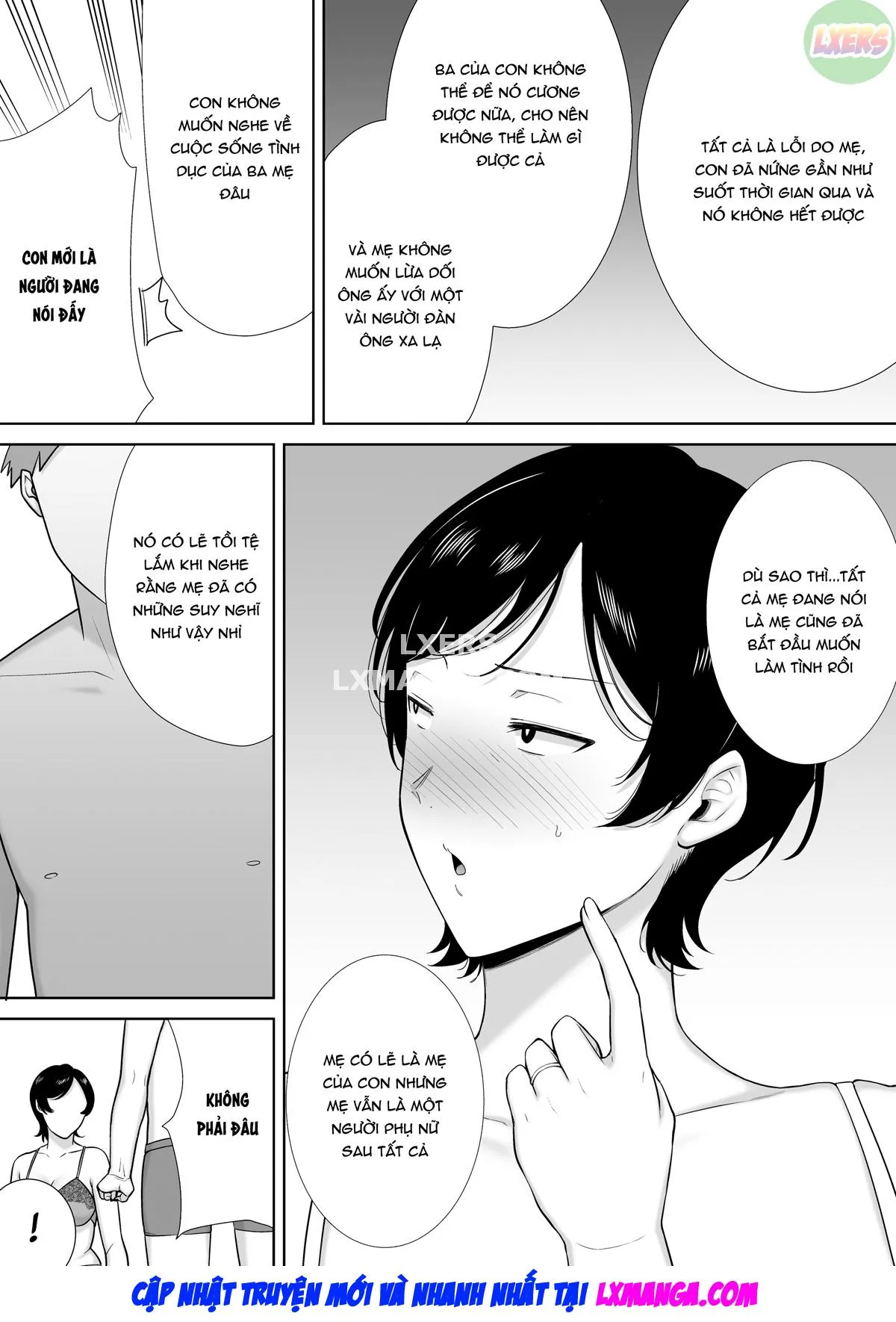 HentaiVN.net - Ảnh 20 - Mẹ cũng là phụ nữ [Kaa-san Datte Onna Nandayo!; Mothers Are Women Too!] - Chap 1 - Không che