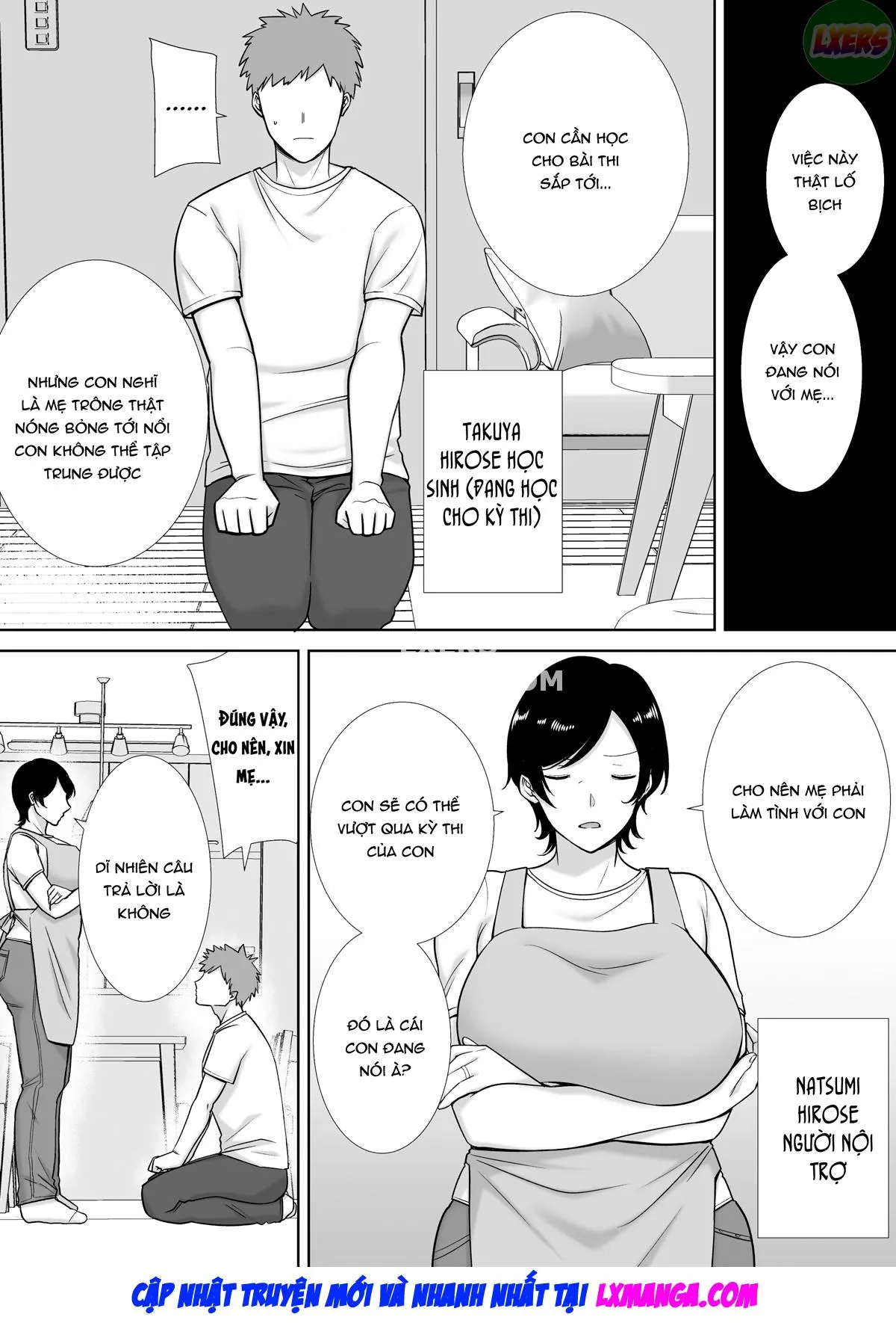 HentaiVN.net - Ảnh 4 - Mẹ cũng là phụ nữ [Kaa-san Datte Onna Nandayo!; Mothers Are Women Too!] - Chap 1 - Không che