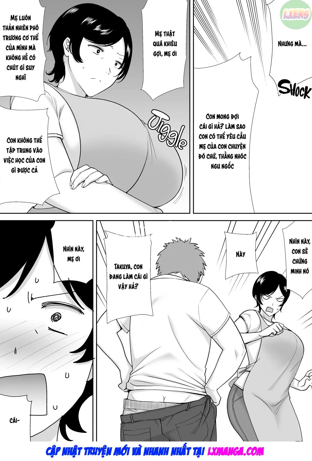 HentaiVN.net - Ảnh 5 - Mẹ cũng là phụ nữ [Kaa-san Datte Onna Nandayo!; Mothers Are Women Too!] - Chap 1 - Không che